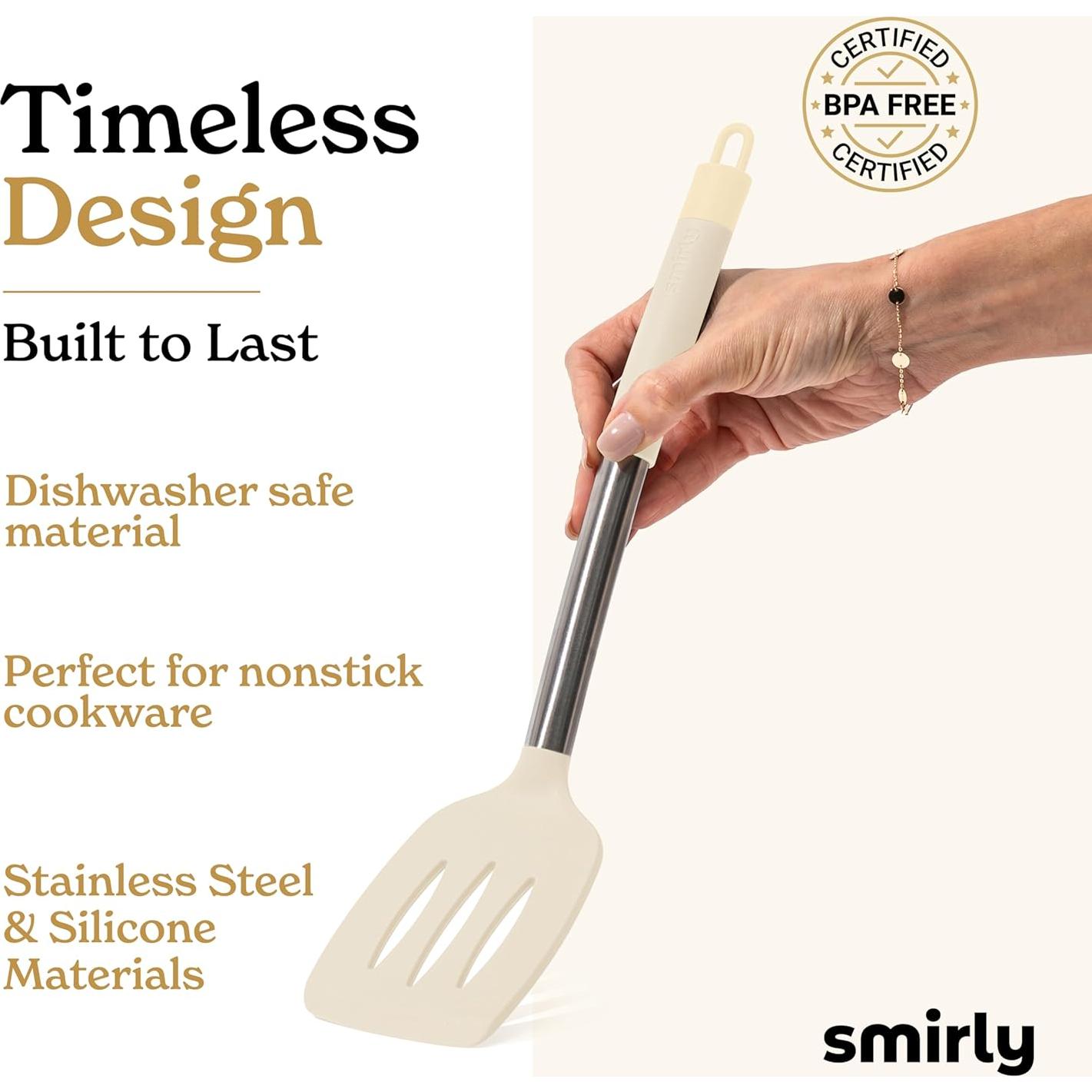 Juego de Utensilios de Cocina SMIRLY 26 Piezas Silicona y Acero