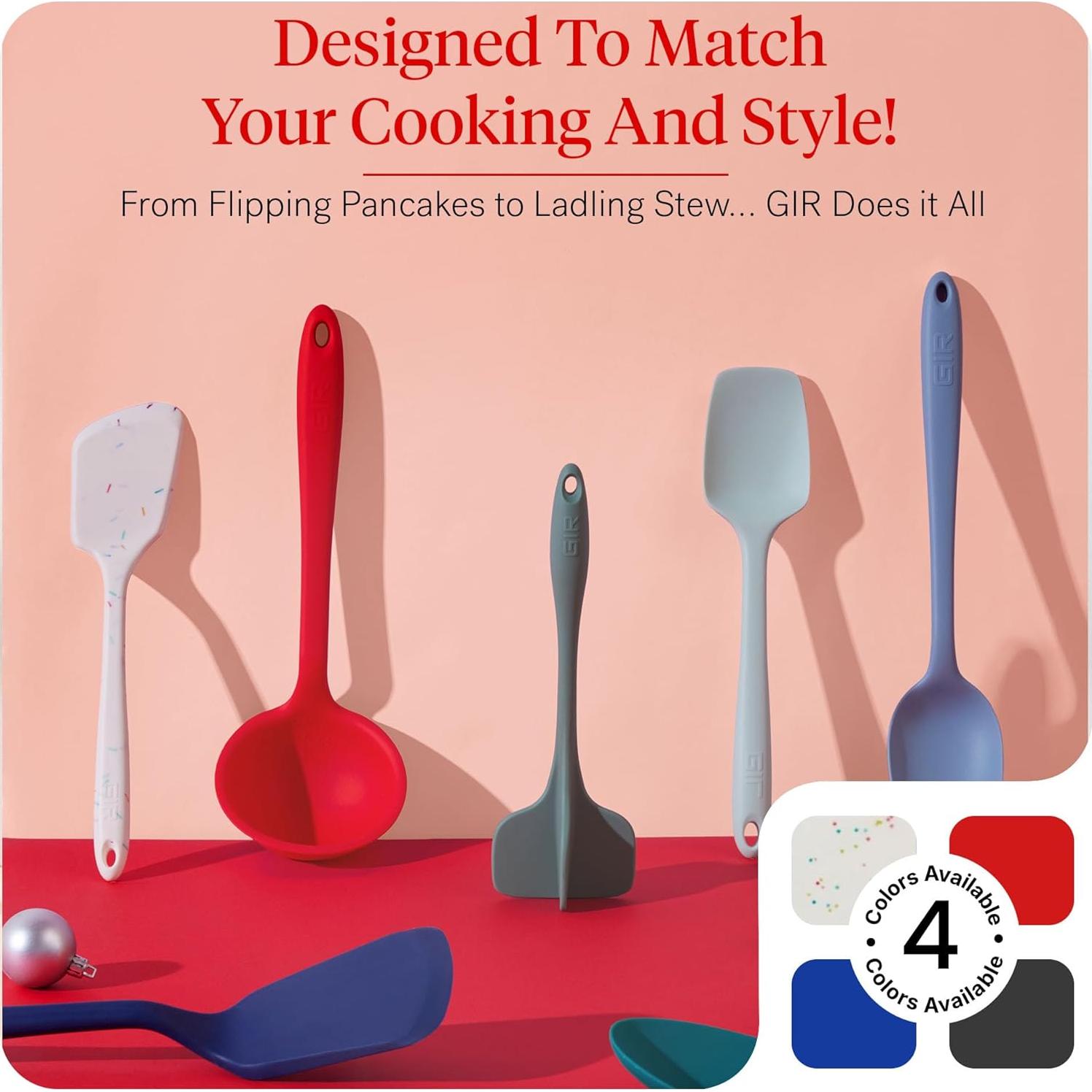 Set de Utensilios de Cocina GIR 5 Piezas Silicona Rojo Fuego