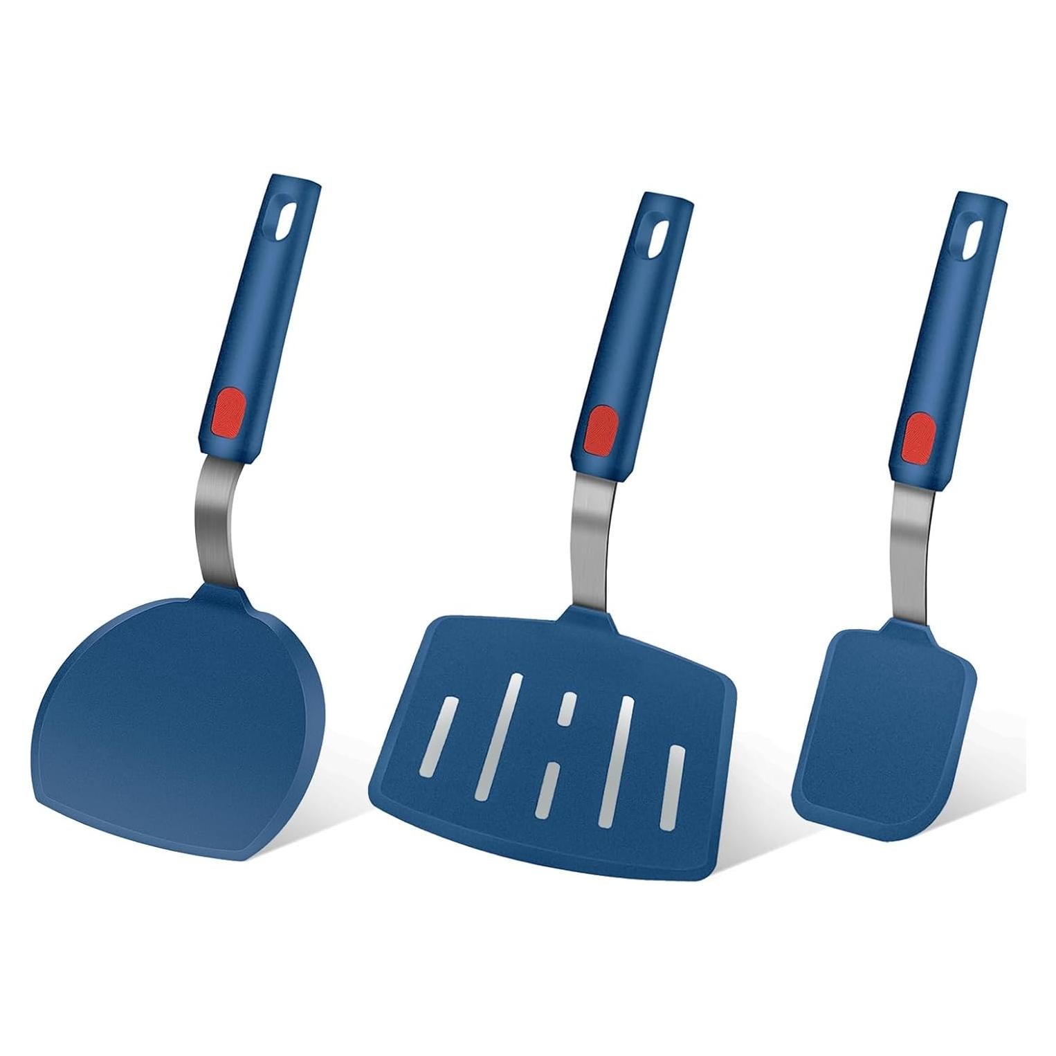 Juego de 3 Espátulas de Silicona Contiup Resistentes al Calor