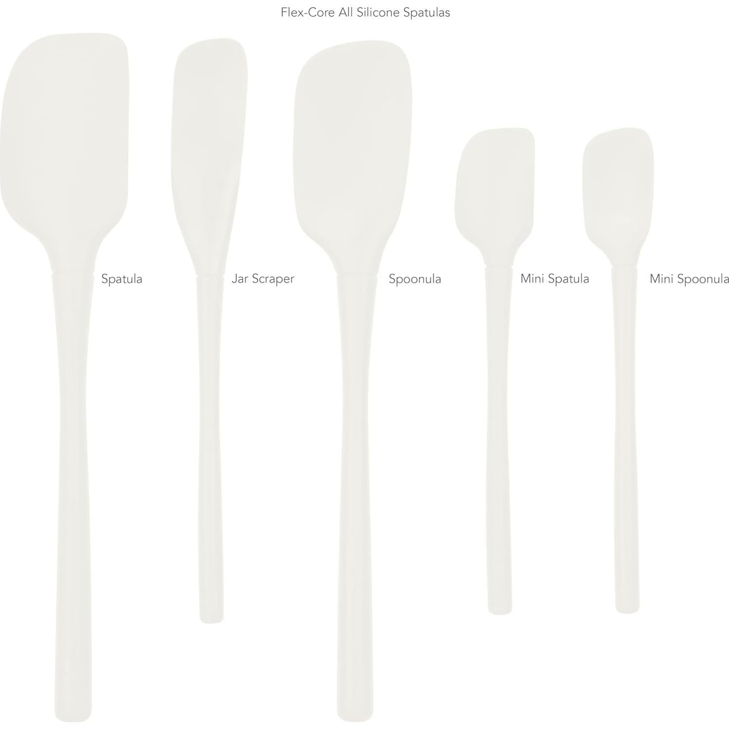 Juego de Espátulas de Silicona Tovolo 5 Piezas Blanco