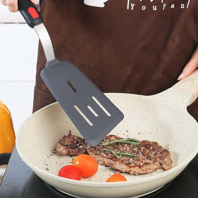 Juego de Espátulas de Silicona Hotec 3 Piezas Resistente al Calor