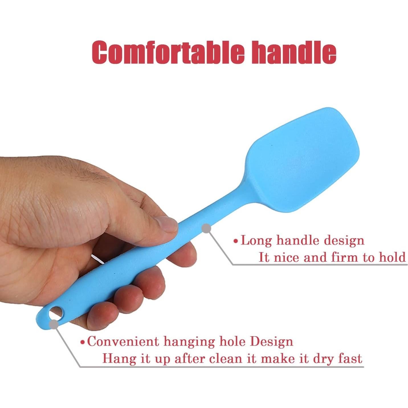 Juego de Espátulas de Silicona Hokisei 4 Piezas Resistente al Calor