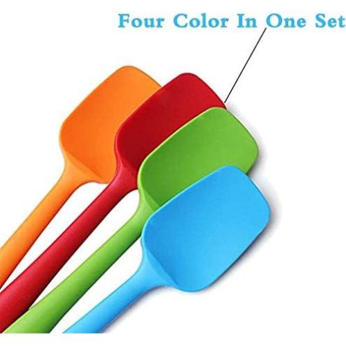 Juego de Espátulas de Silicona Delidge 4 Piezas Resistente al Calor