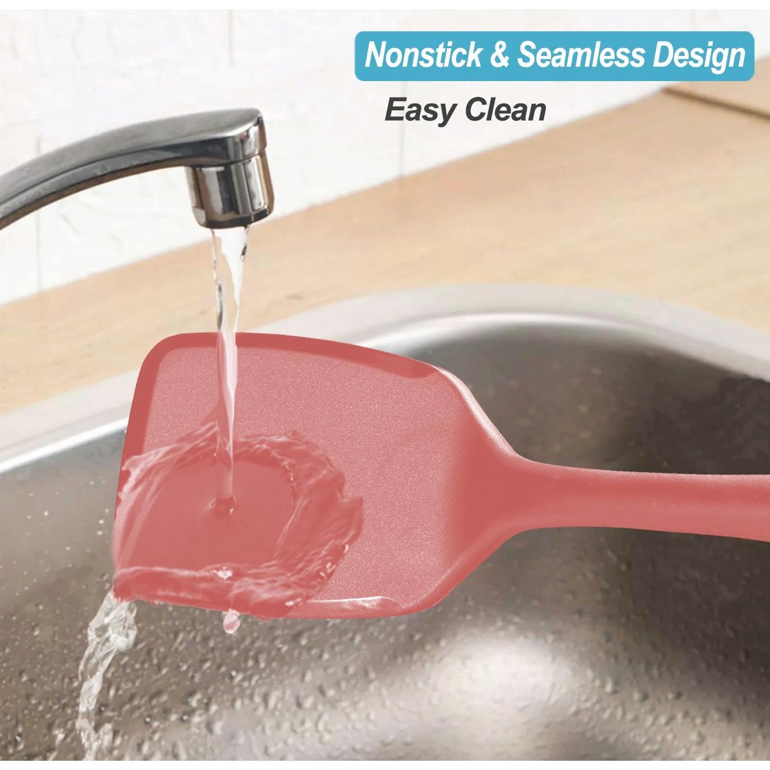 Juego de Espátulas de Silicona XiaoZu 34.5 cm Rojo Antiadherente