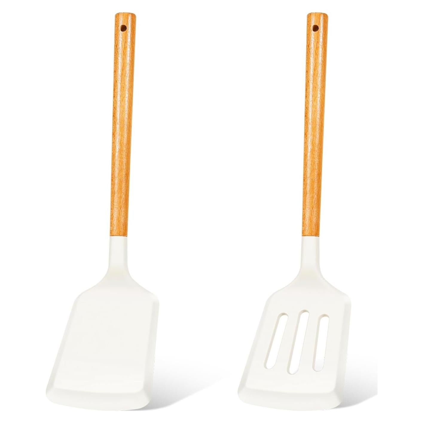 Juego de Espátulas de Silicona KLAQQED 2 Piezas Resistente al Calor