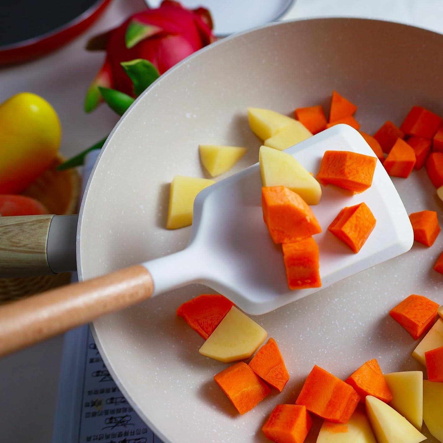 Juego de Espátulas de Silicona KLAQQED 2 Piezas Resistente al Calor