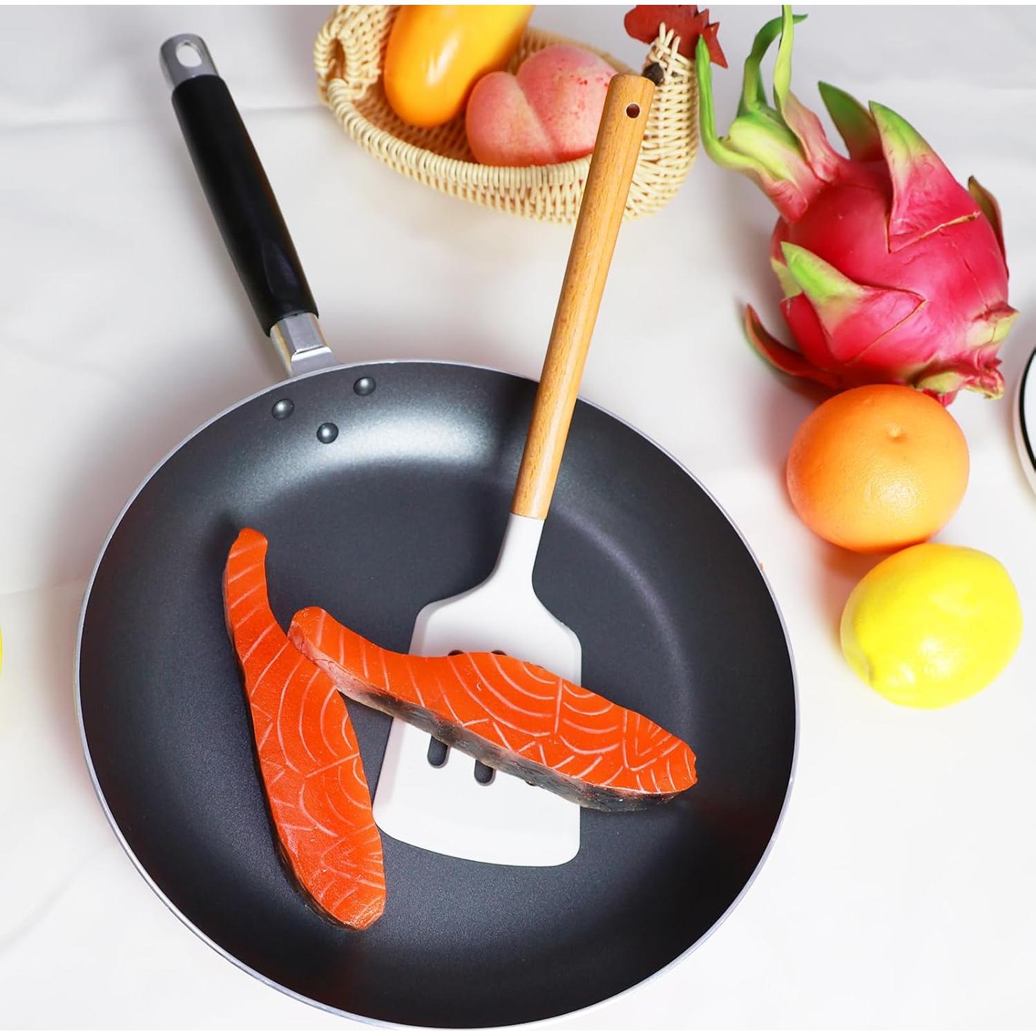 Juego de Espátulas de Silicona KLAQQED 2 Piezas Resistente al Calor