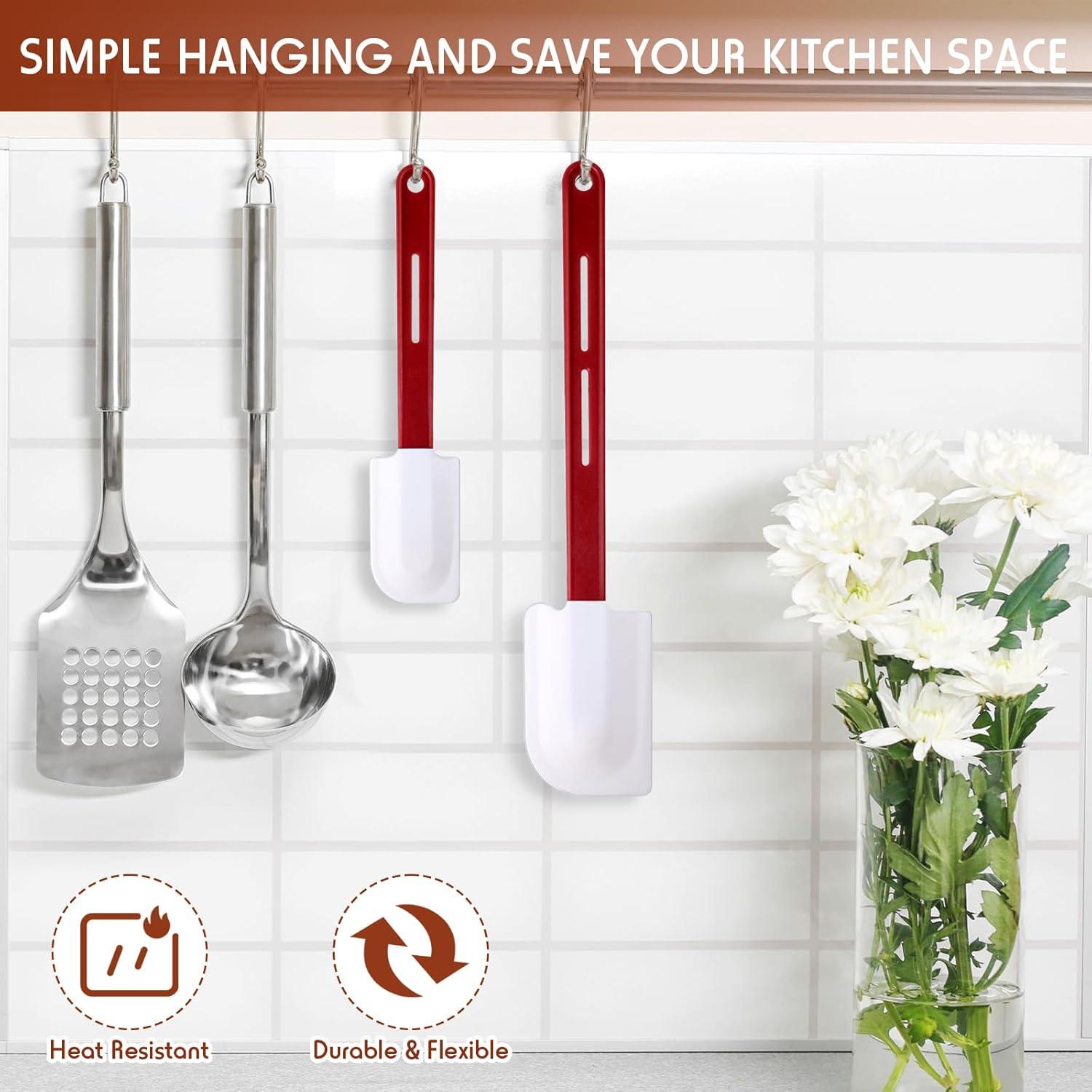 Espátulas de Silicona Norme 4 Pcs Resistentes al Calor 25-36 cm