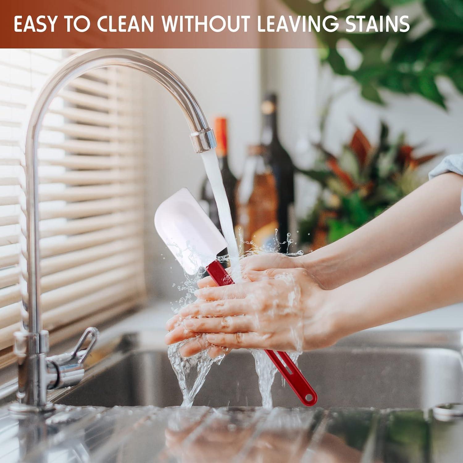 Espátulas de Silicona Norme 4 Pcs Resistentes al Calor 25-36 cm