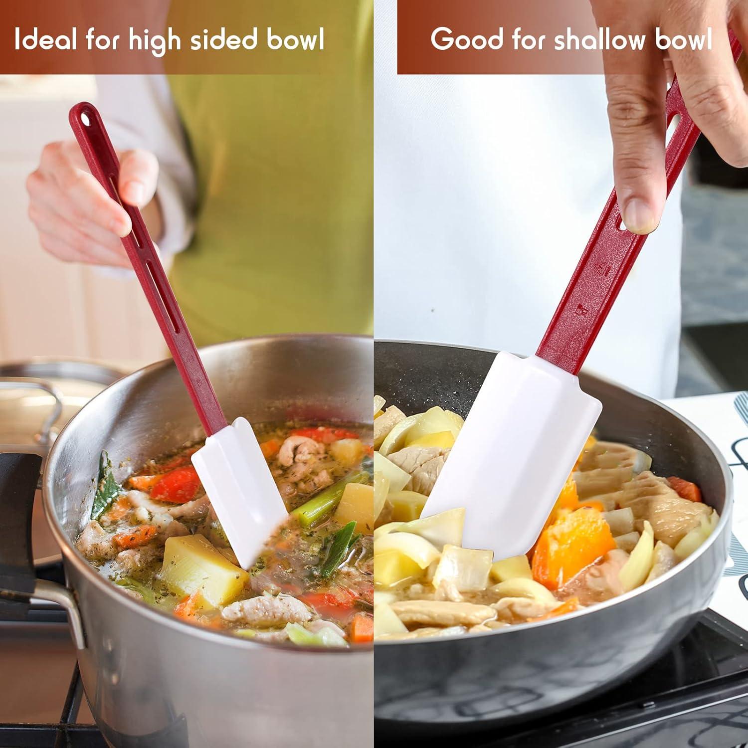 Espátulas de Silicona Norme 4 Pcs Resistentes al Calor 25-36 cm