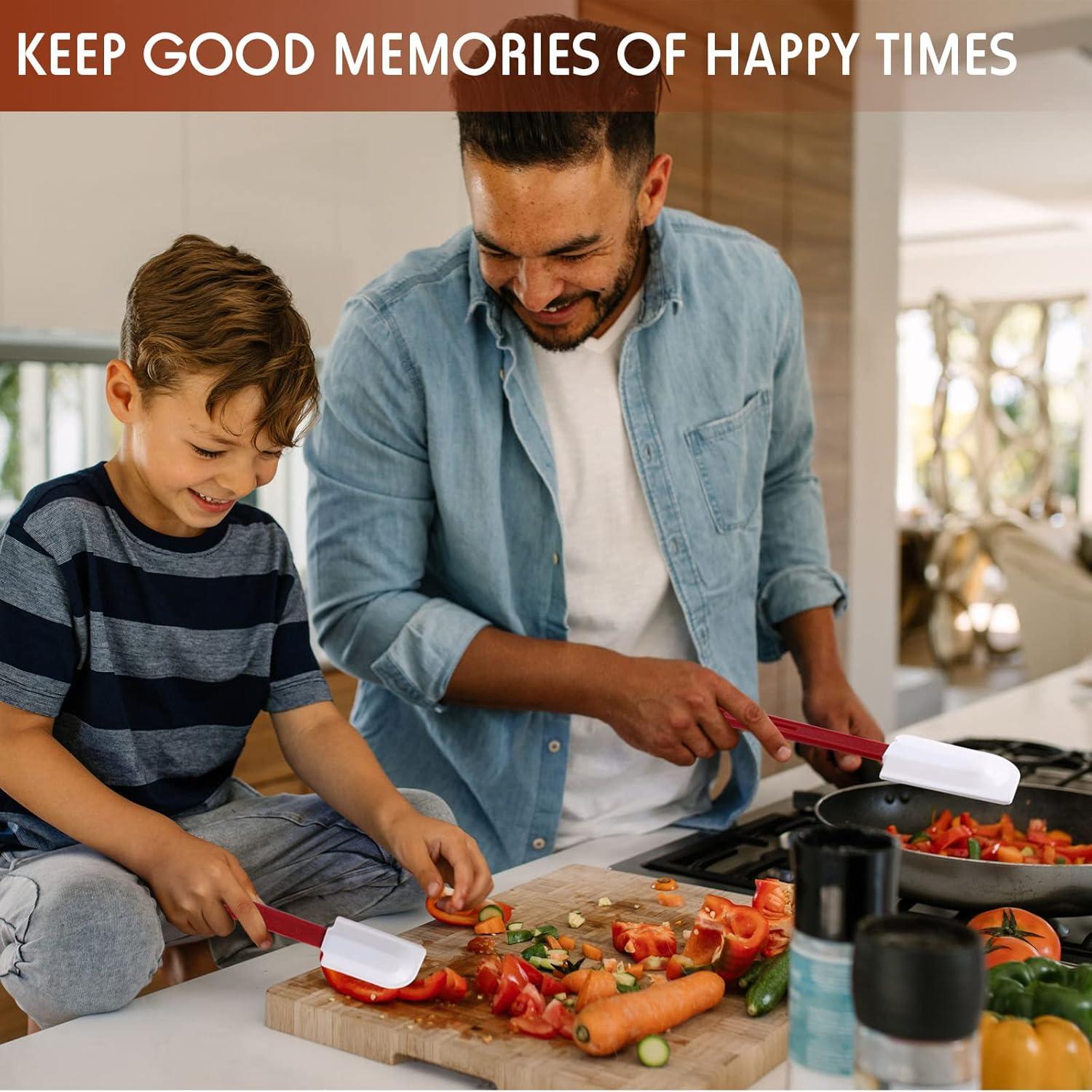 Espátulas de Silicona Norme 4 Pcs Resistentes al Calor 25-36 cm