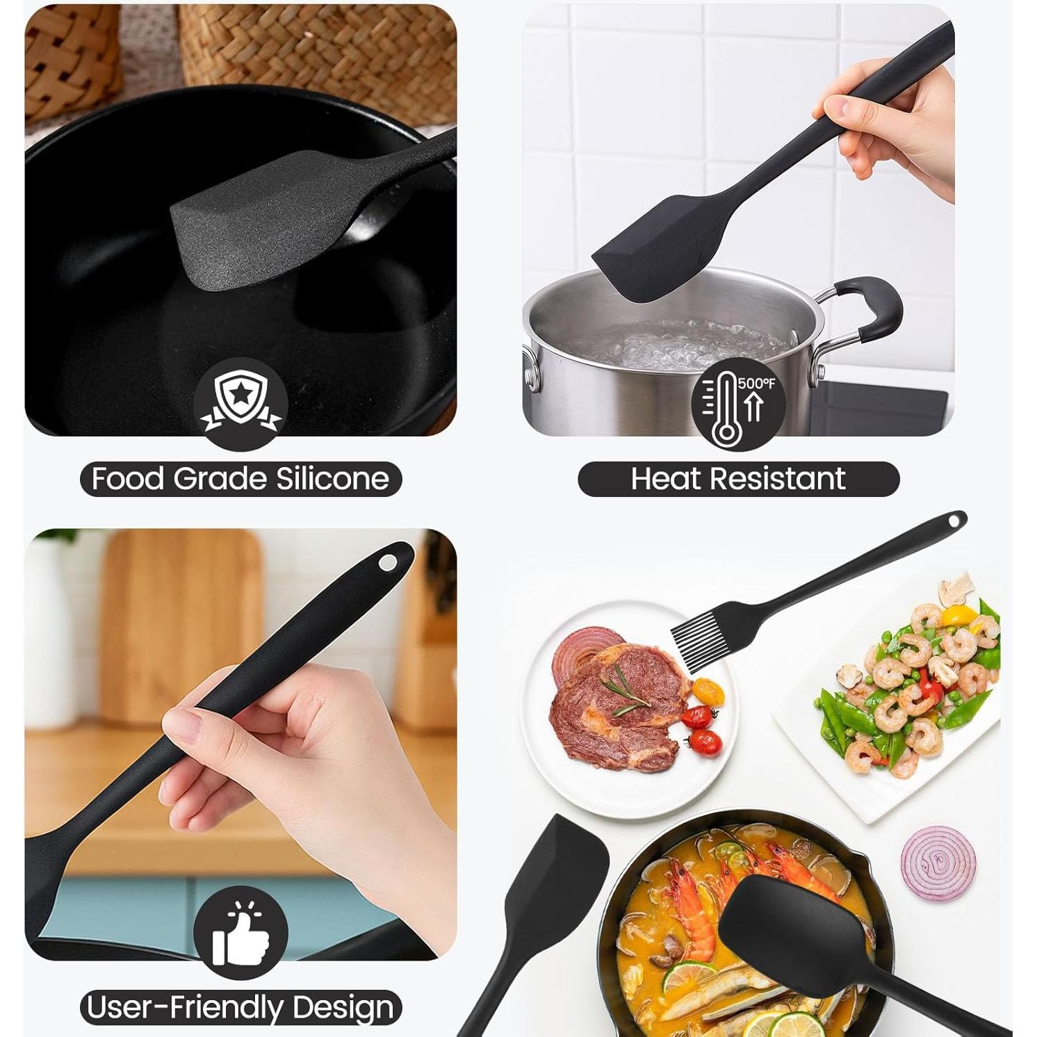 Conjunto de Espátulas de Silicona HANSGO 6PCS Grado Alimenticio