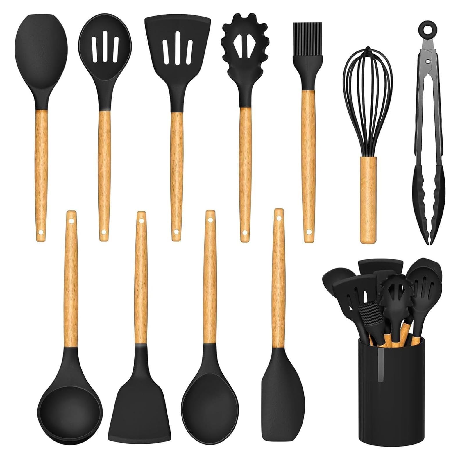 Juego de Utensilios de Cocina de Silicona JOFULBOND 12 Piezas