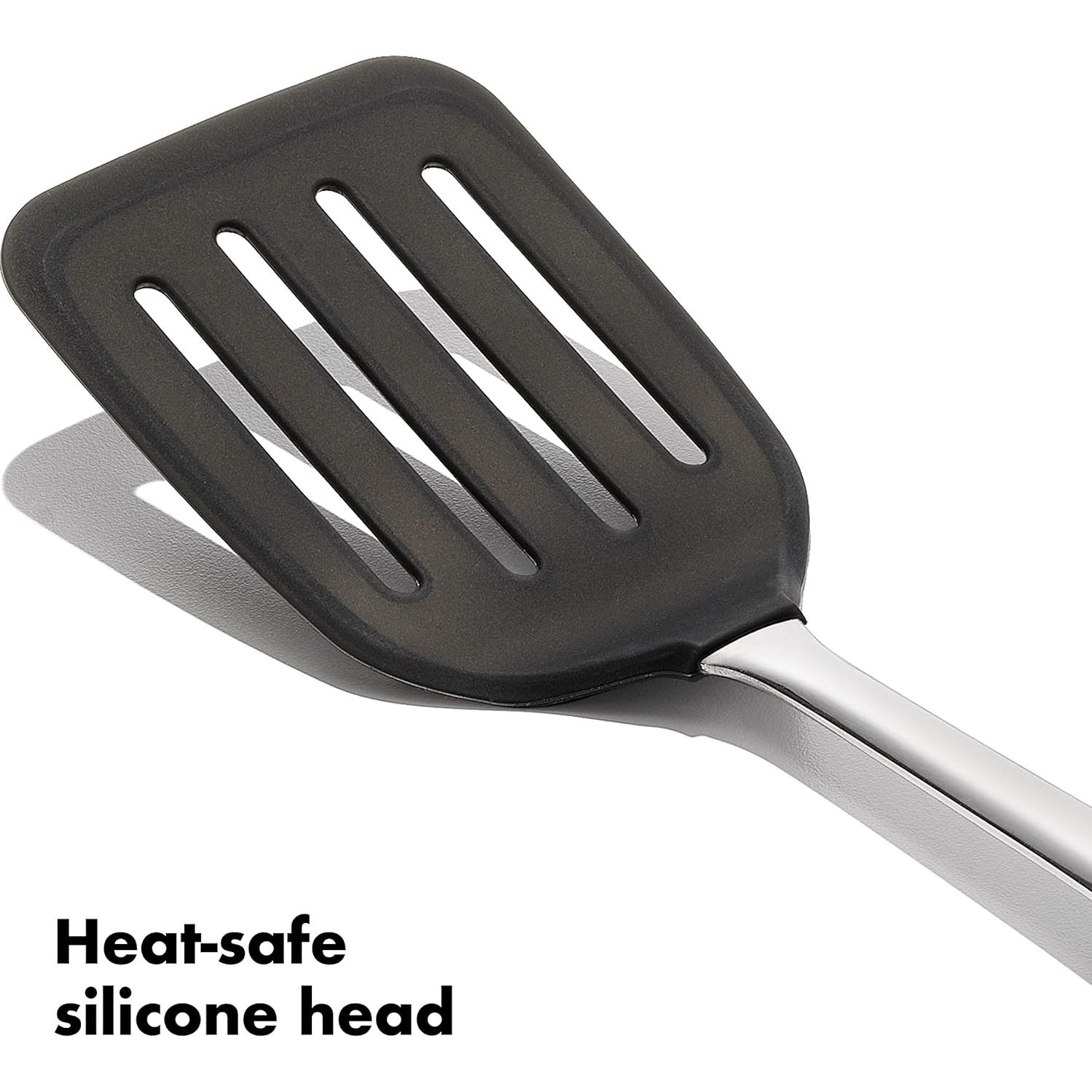 Turner Flexible de Silicona OXO Acero Inoxidable 39.4 cm