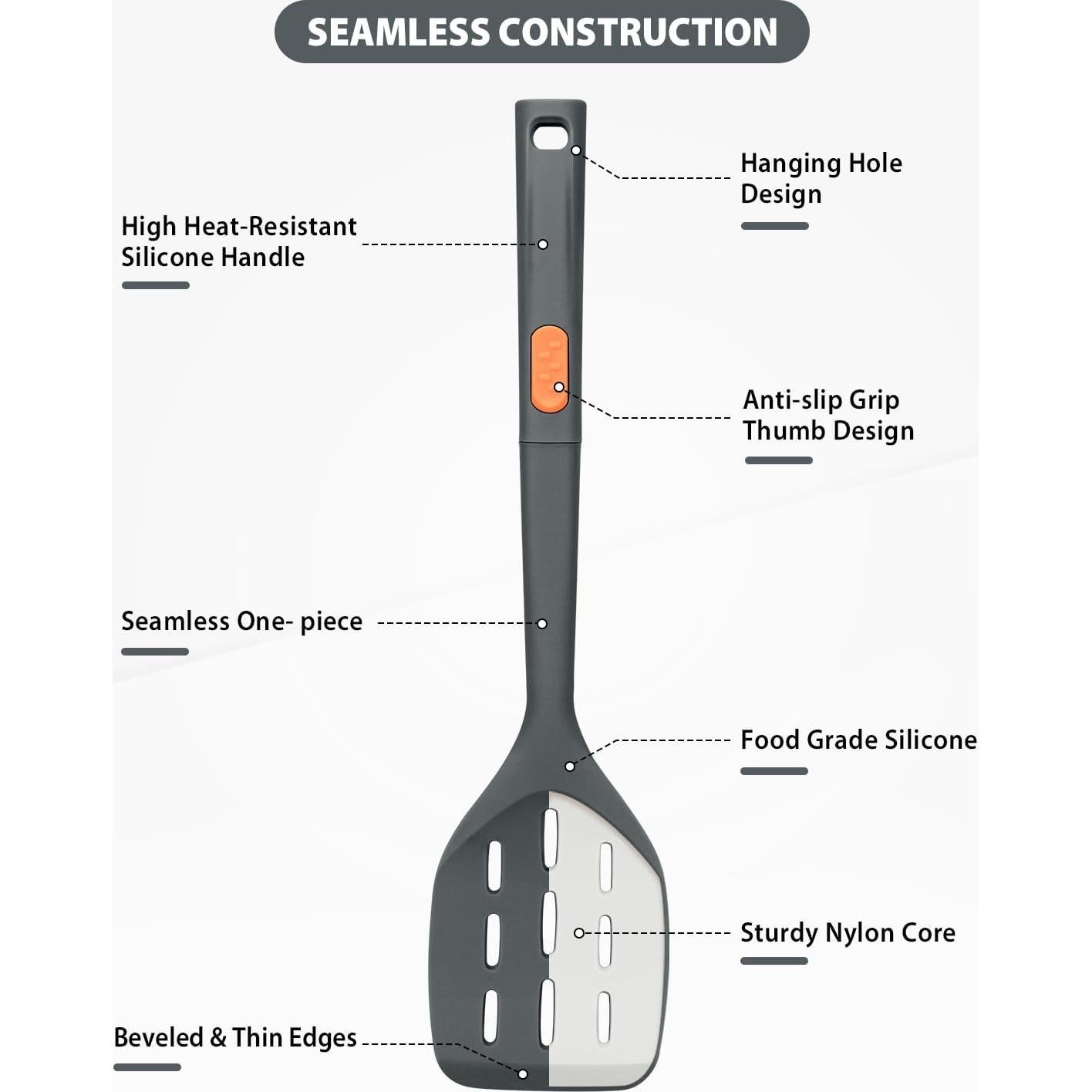 Juego de Utensilios de Cocina de Silicona DaiRen - 4 Piezas