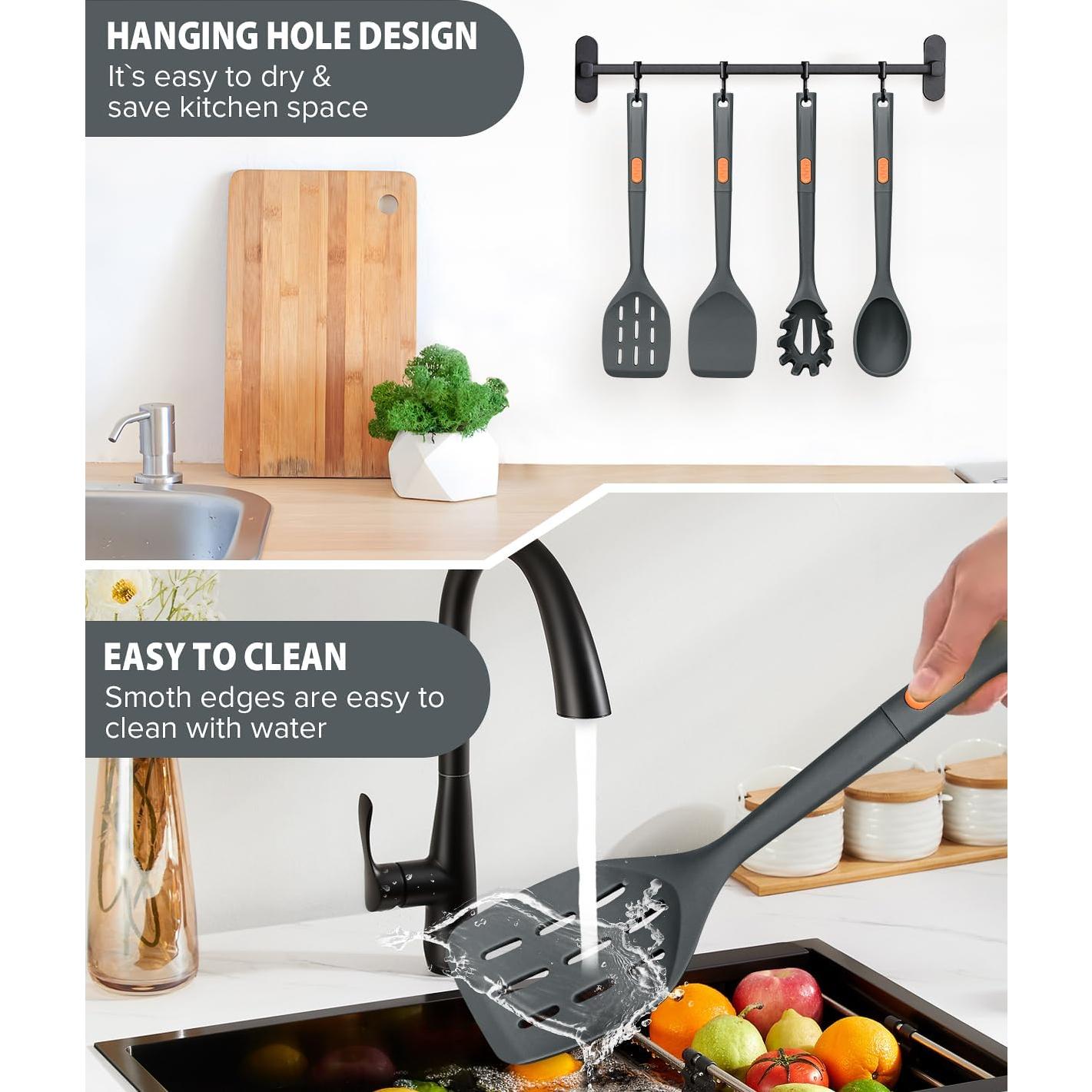 Juego de Utensilios de Cocina de Silicona DaiRen - 4 Piezas