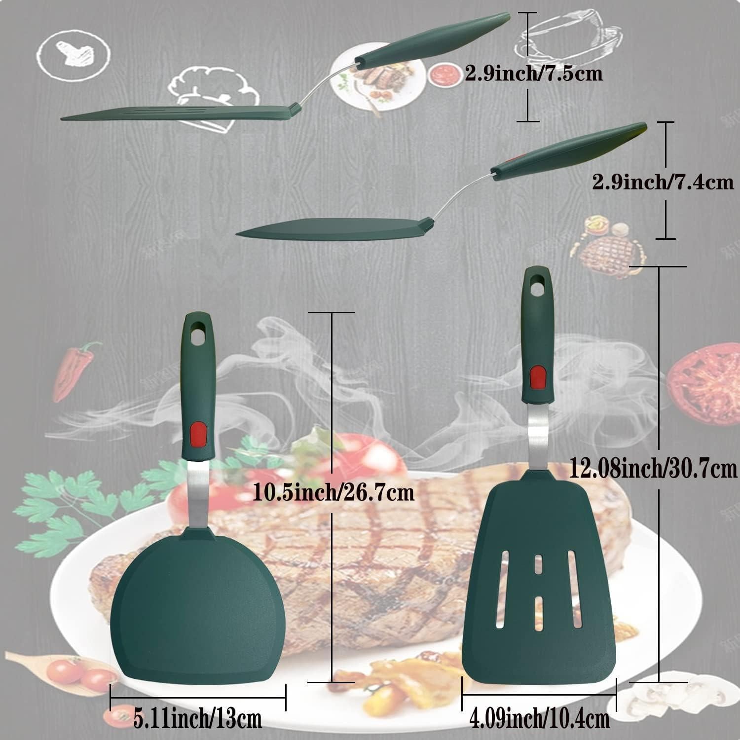 Juego de Espátulas de Silicona TENTA COCINA 2 Piezas Azul