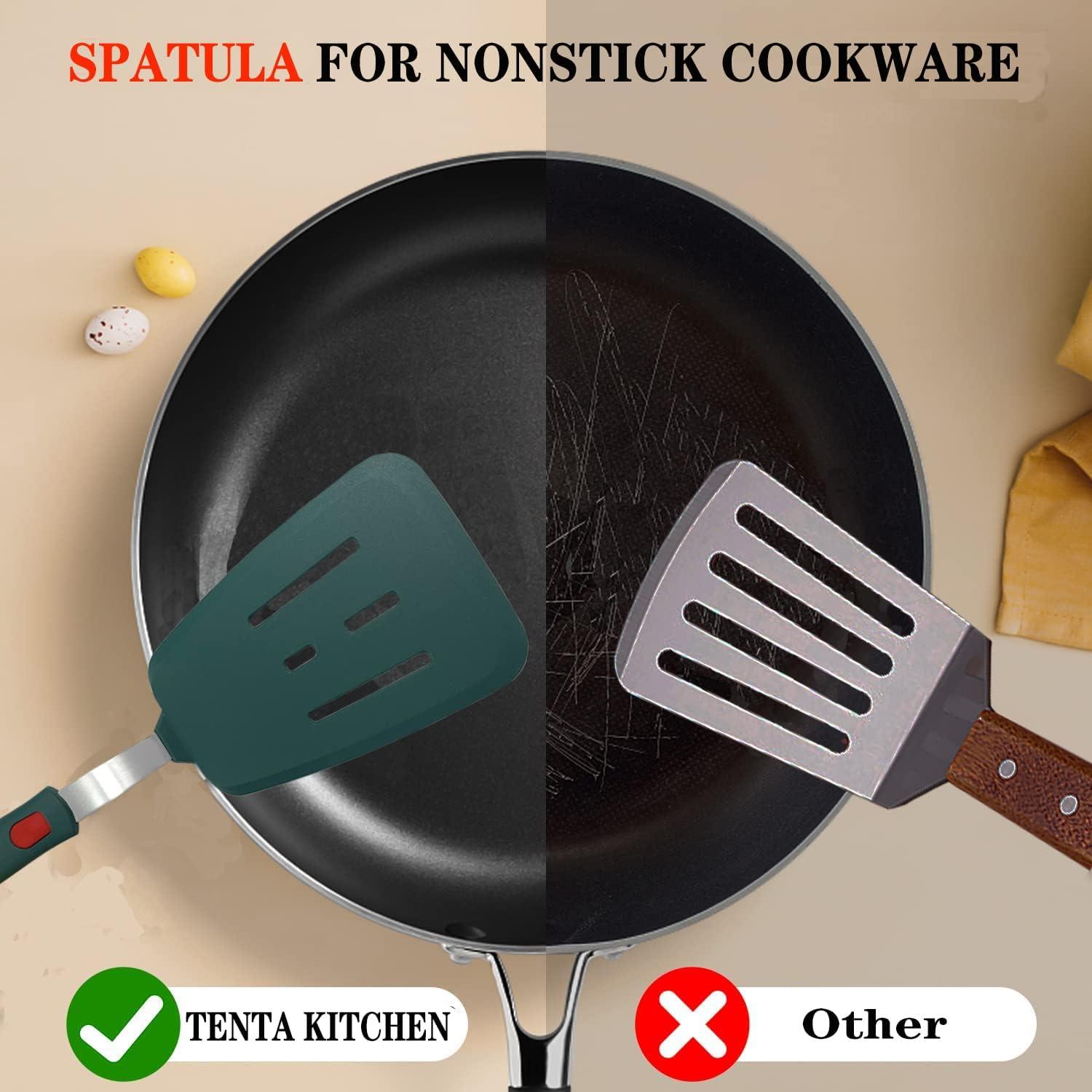 Juego de Espátulas de Silicona TENTA COCINA 2 Piezas Azul