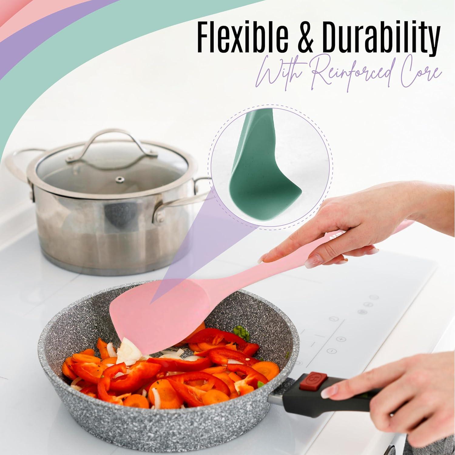 Juego de Espátulas de Silicona Nextop - 4 Piezas Multiusos 28 cm