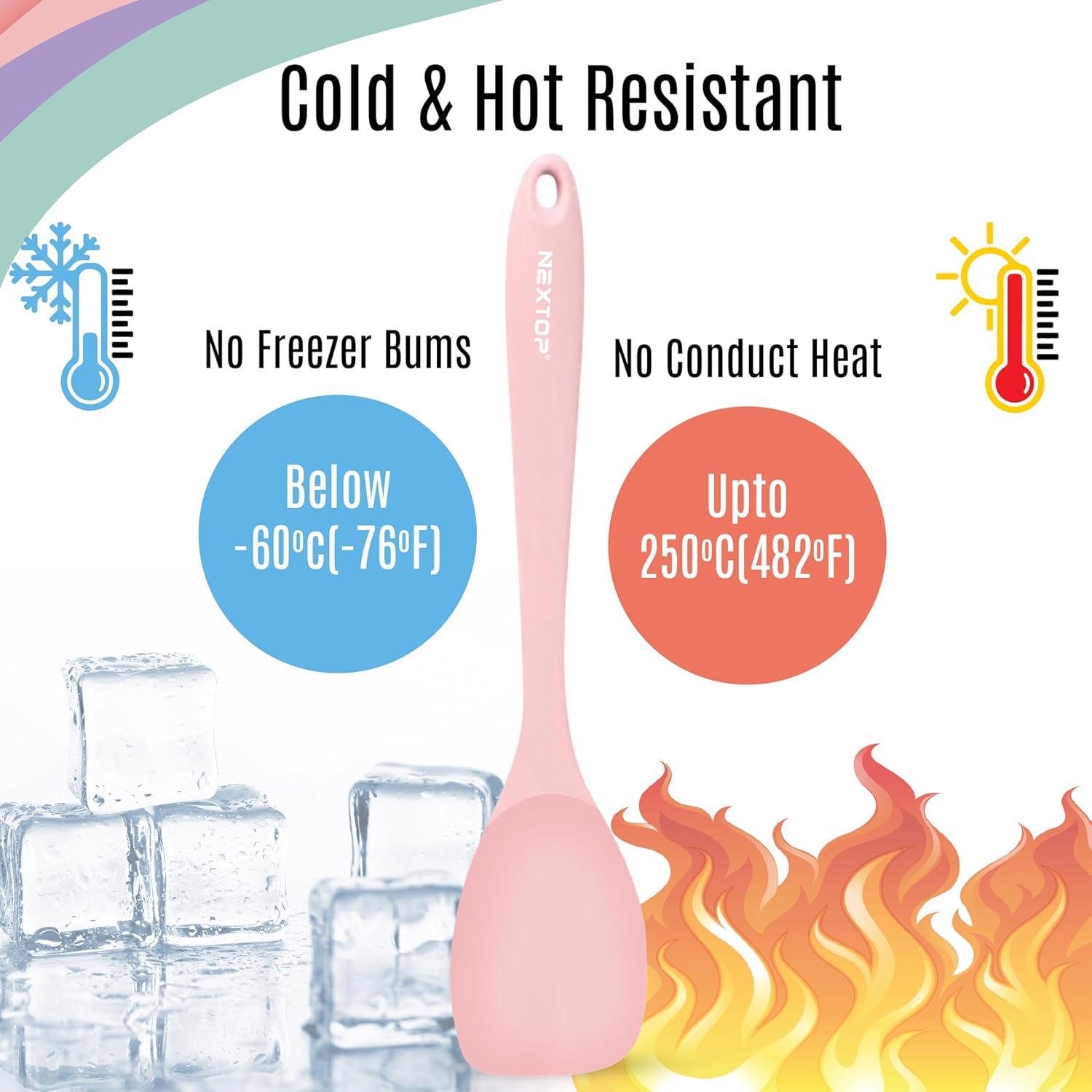 Juego de Espátulas de Silicona Nextop - 4 Piezas Multiusos 28 cm