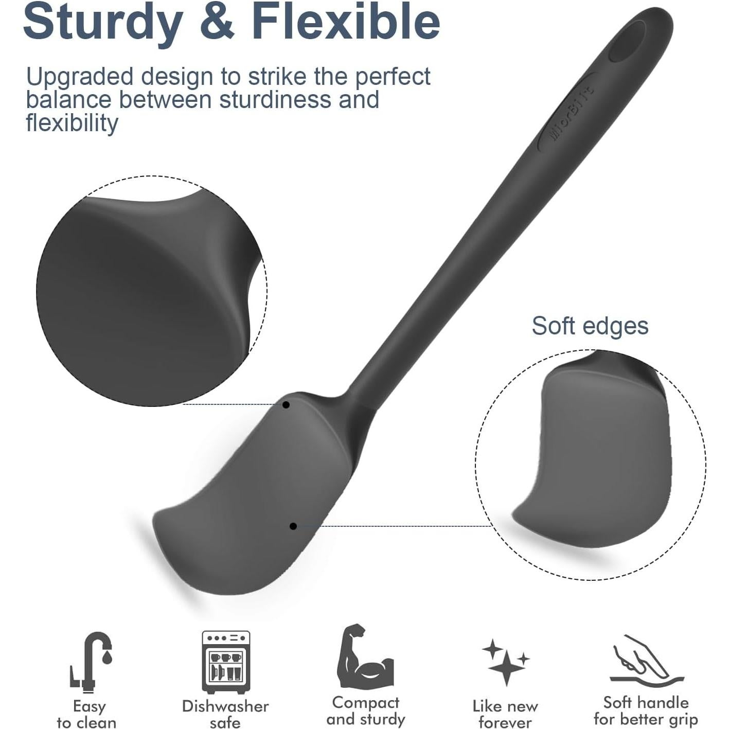 Juego de Espátulas de Silicona MiorBiit 6 Piezas Grado Alimenticio