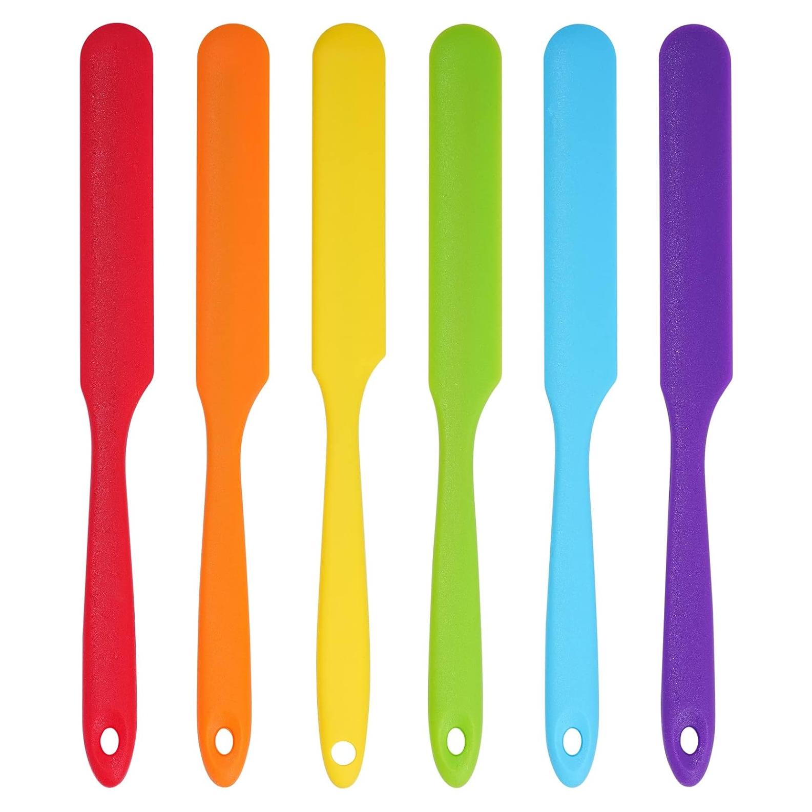 6 Espátulas de Silicona SUMERSHA Resistentes al Calor 24cm