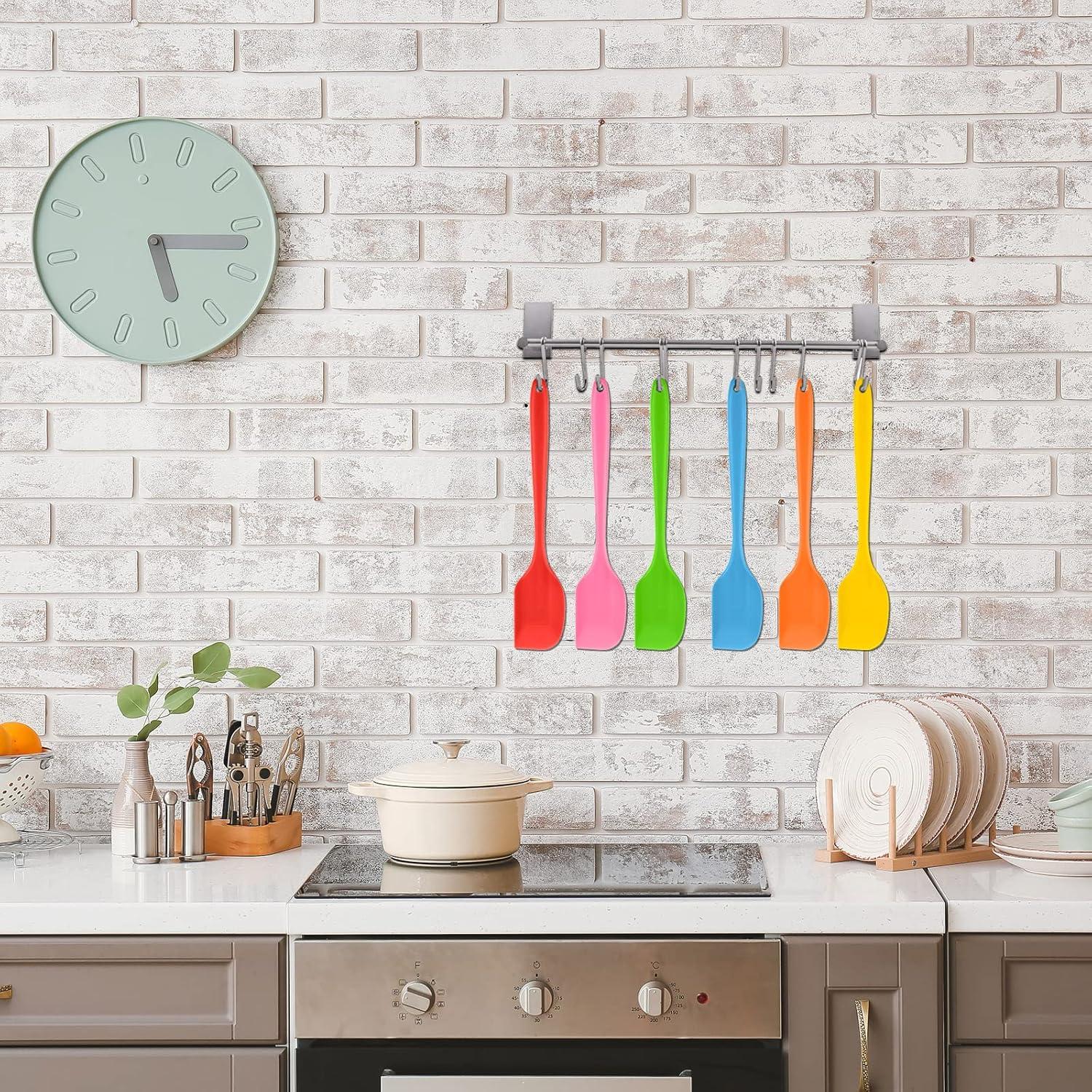 Juego de 16 Espátulas de Silicona Patelai 28 cm Resistente al Calor