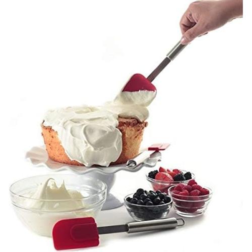 Set de Espátulas de Cocina Norpro 3 Piezas Silicona Acero Inoxidable