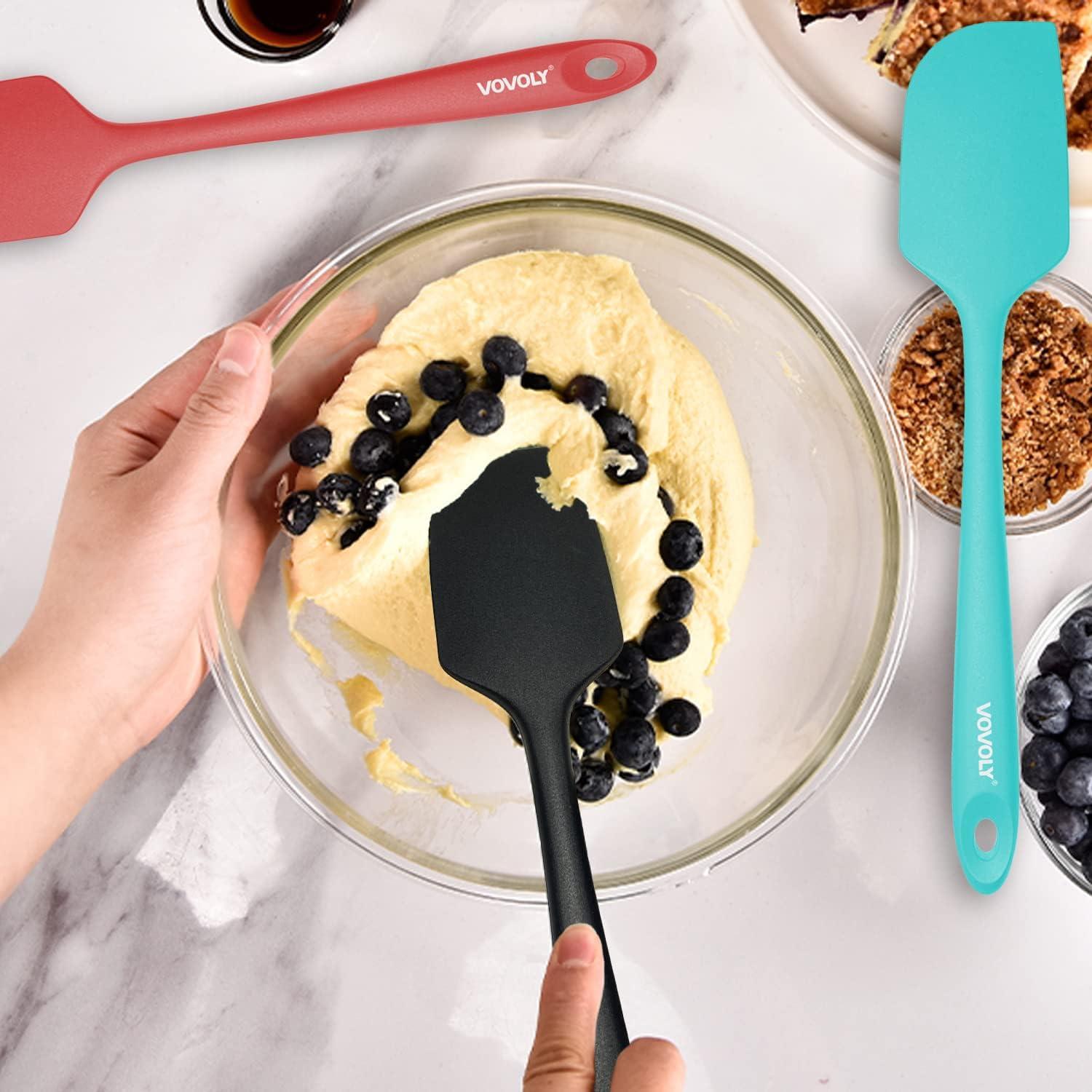 Juego de 3 espátulas de silicona VOVOLY 28.4 cm resistentes al calor