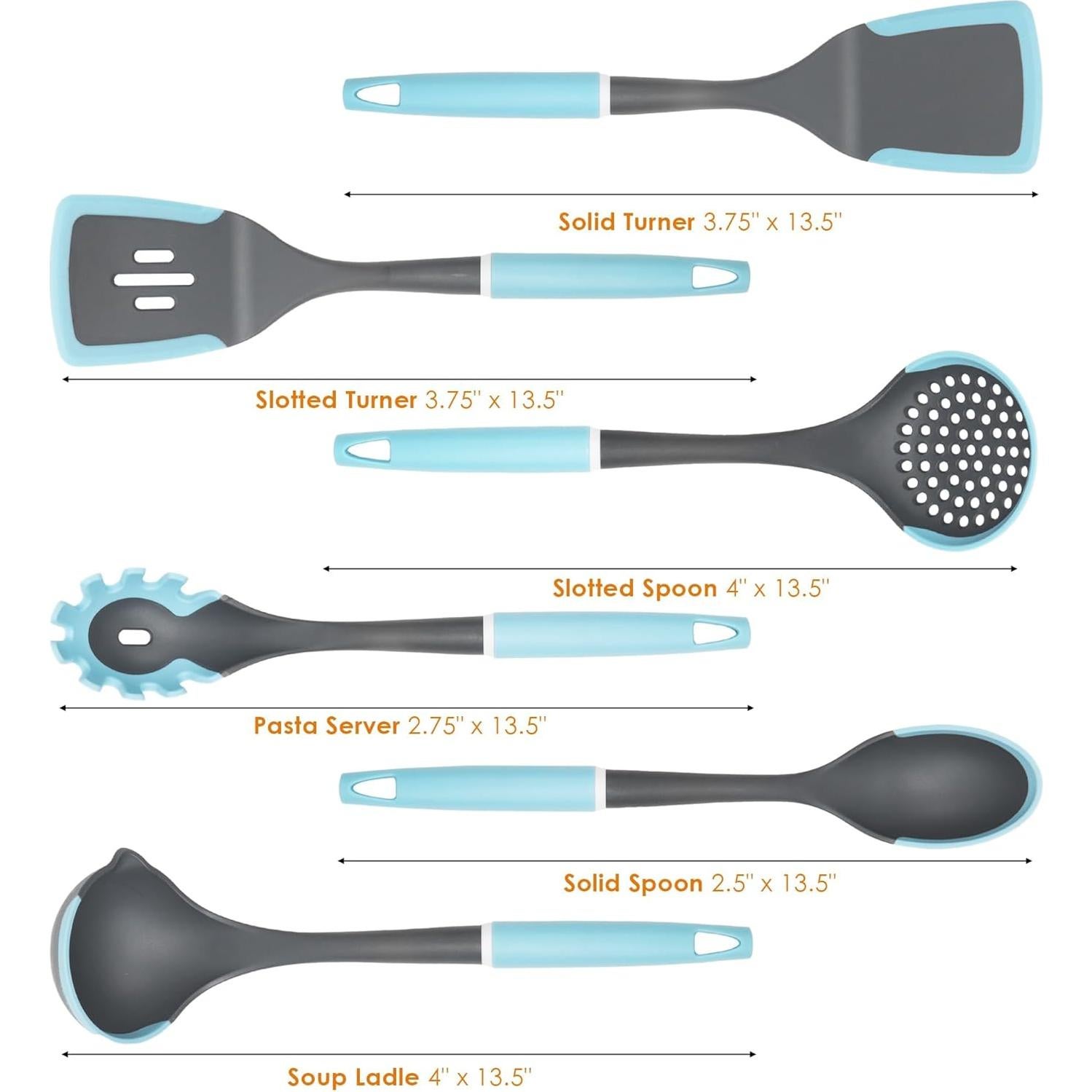 Juego de Utensilios de Cocina LINKLIFE 6 PZS Silicona Resistente