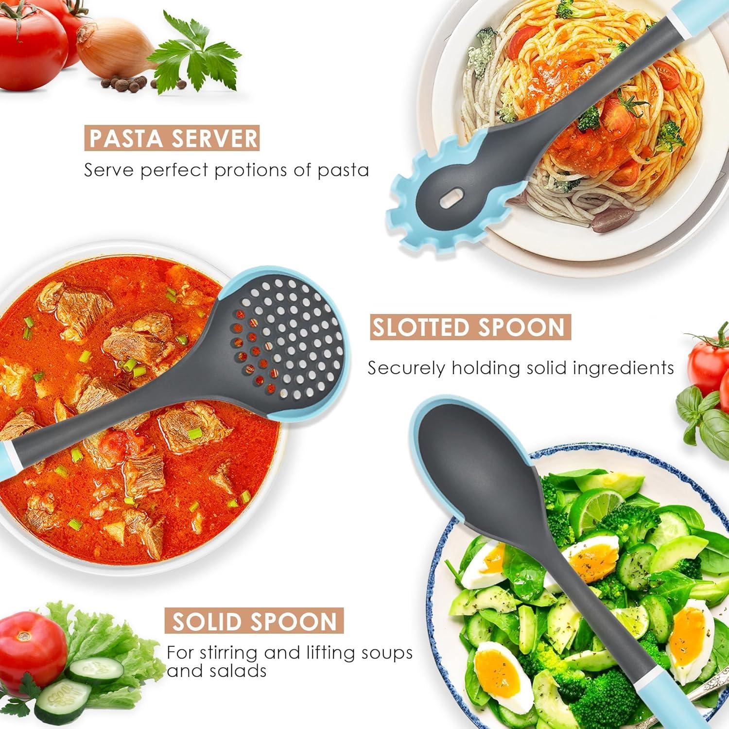 Juego de Utensilios de Cocina LINKLIFE 6 PZS Silicona Resistente