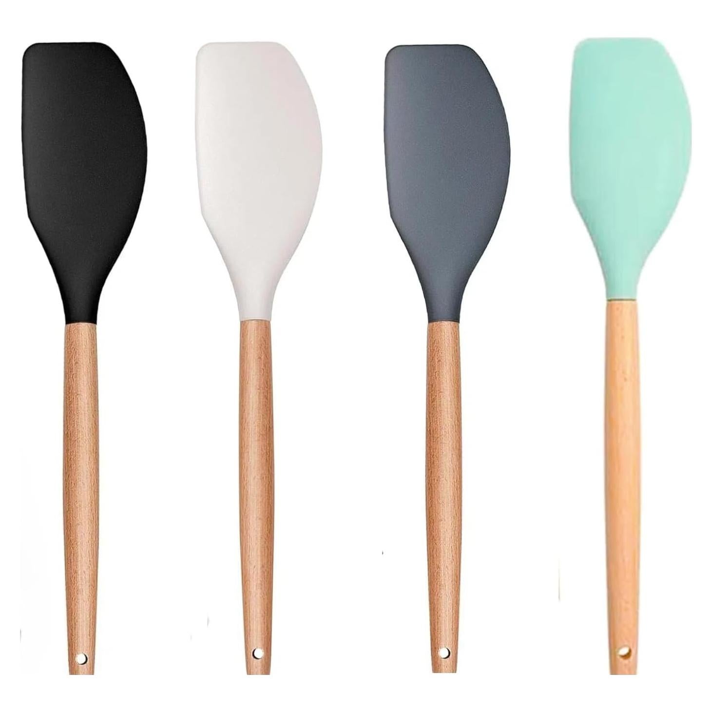 Juego de Espátulas de Silicona y Madera LorisArm - 4 Piezas