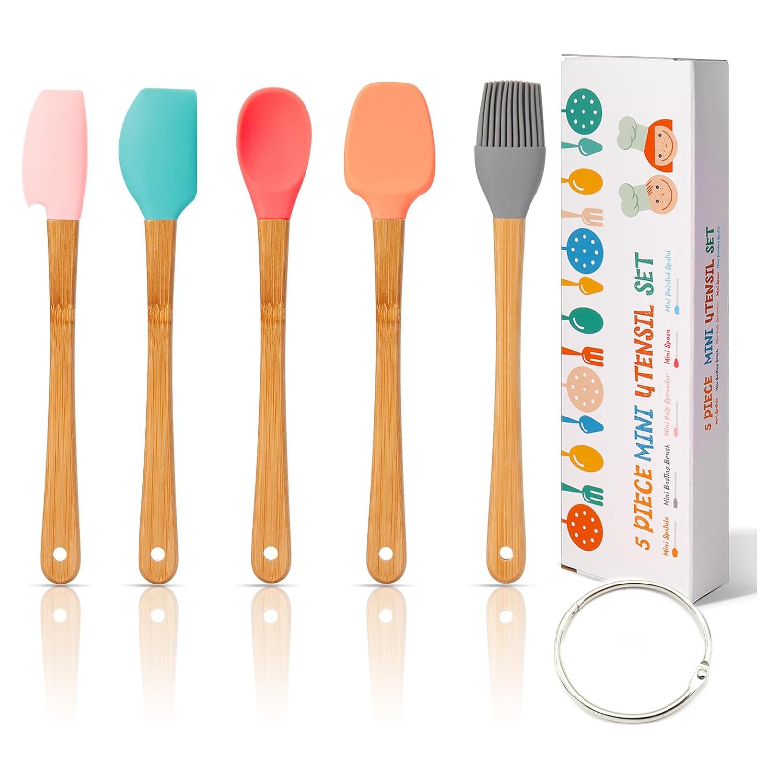 Mini Espátulas de Silicona KSENDALO para Hornear y Cocinar