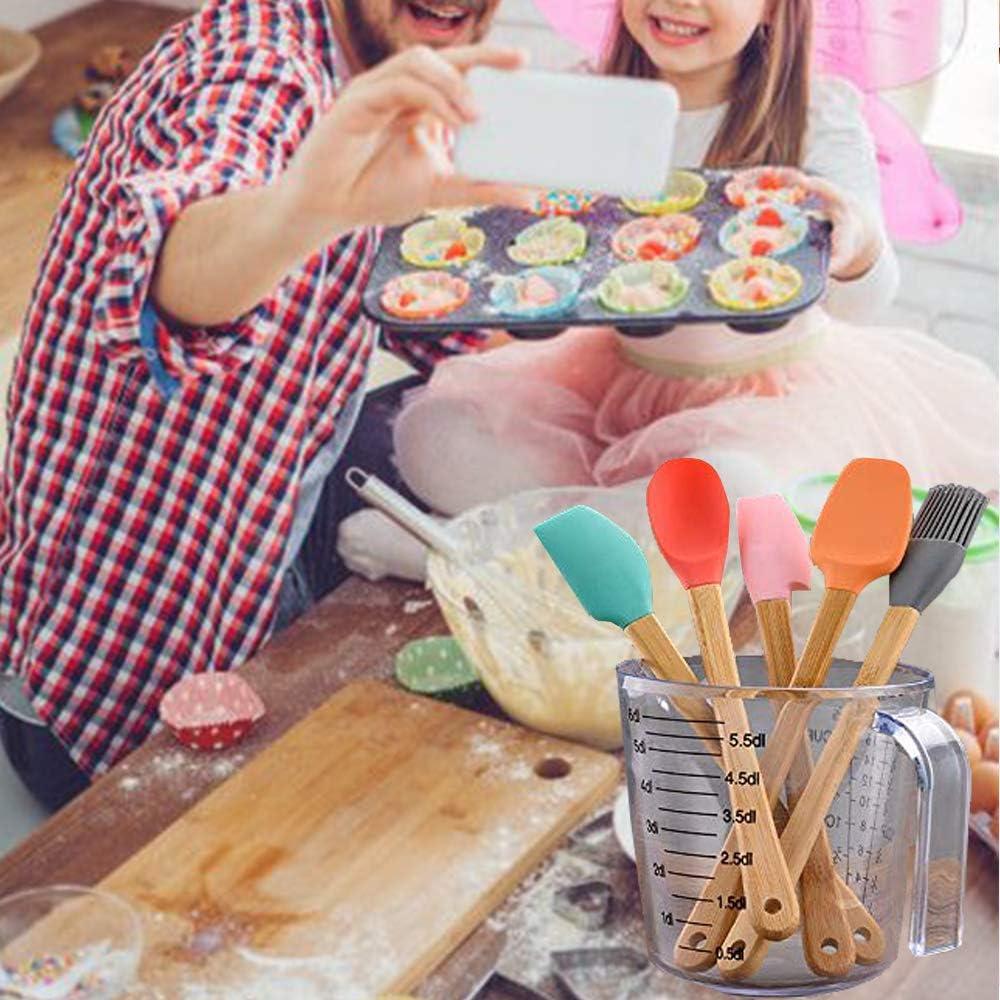 Mini Espátulas de Silicona KSENDALO para Hornear y Cocinar