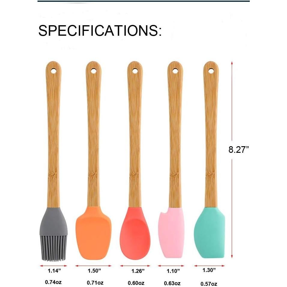 Mini Espátulas de Silicona KSENDALO para Hornear y Cocinar