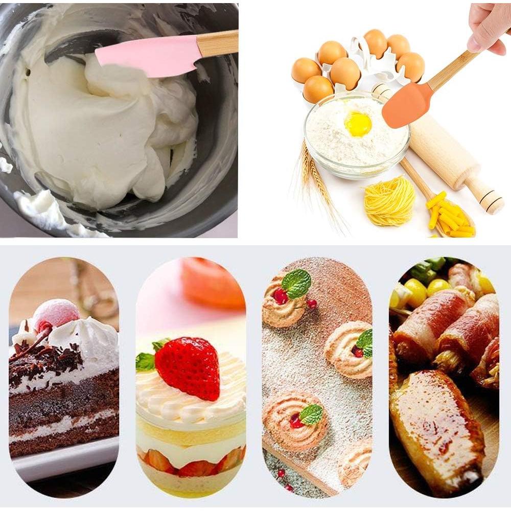 Mini Espátulas de Silicona KSENDALO para Hornear y Cocinar