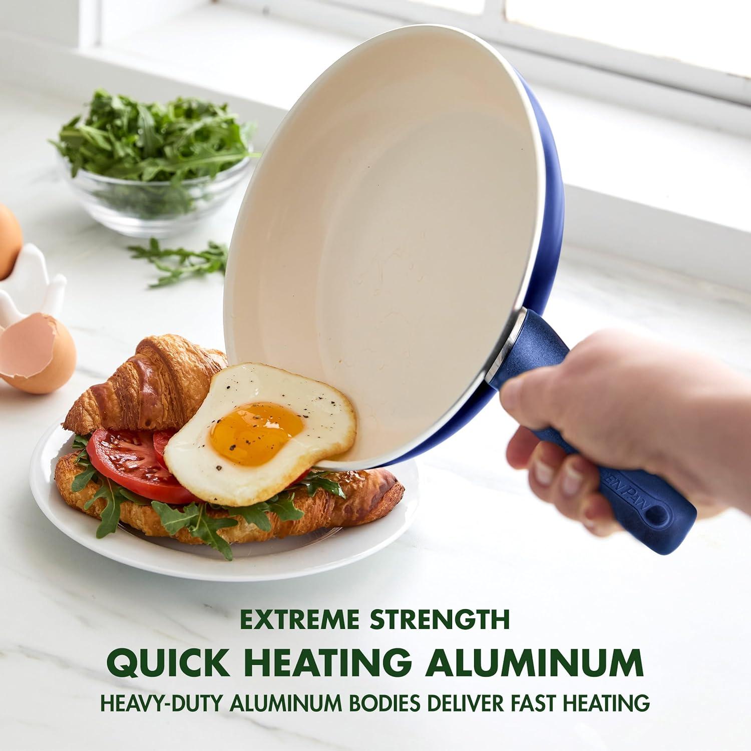 Juego de Sartén Antiadherente GreenPan Rio 20cm + Espátula Silicona