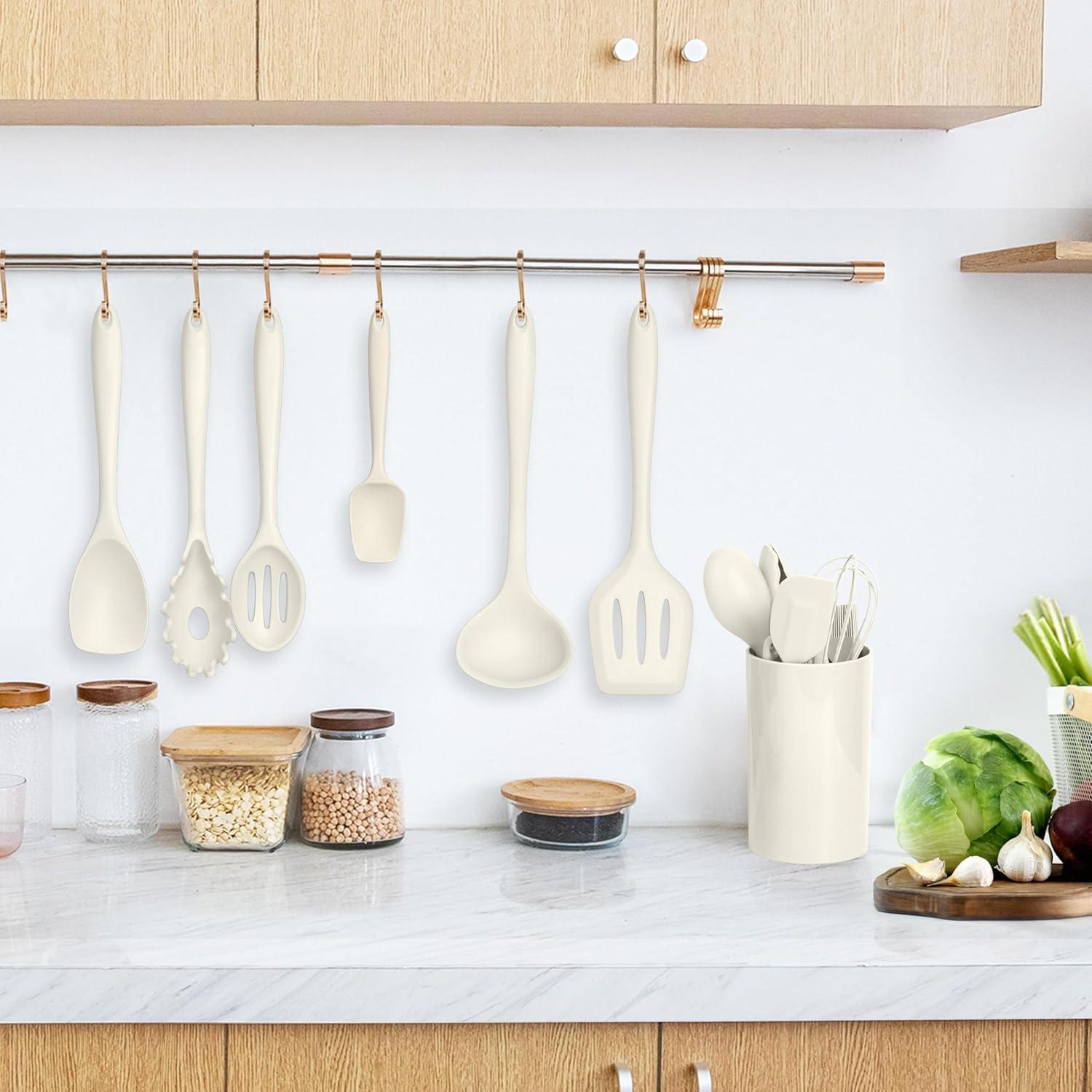 Juego de Utensilios de Cocina LIANYU 14 Piezas Silicona