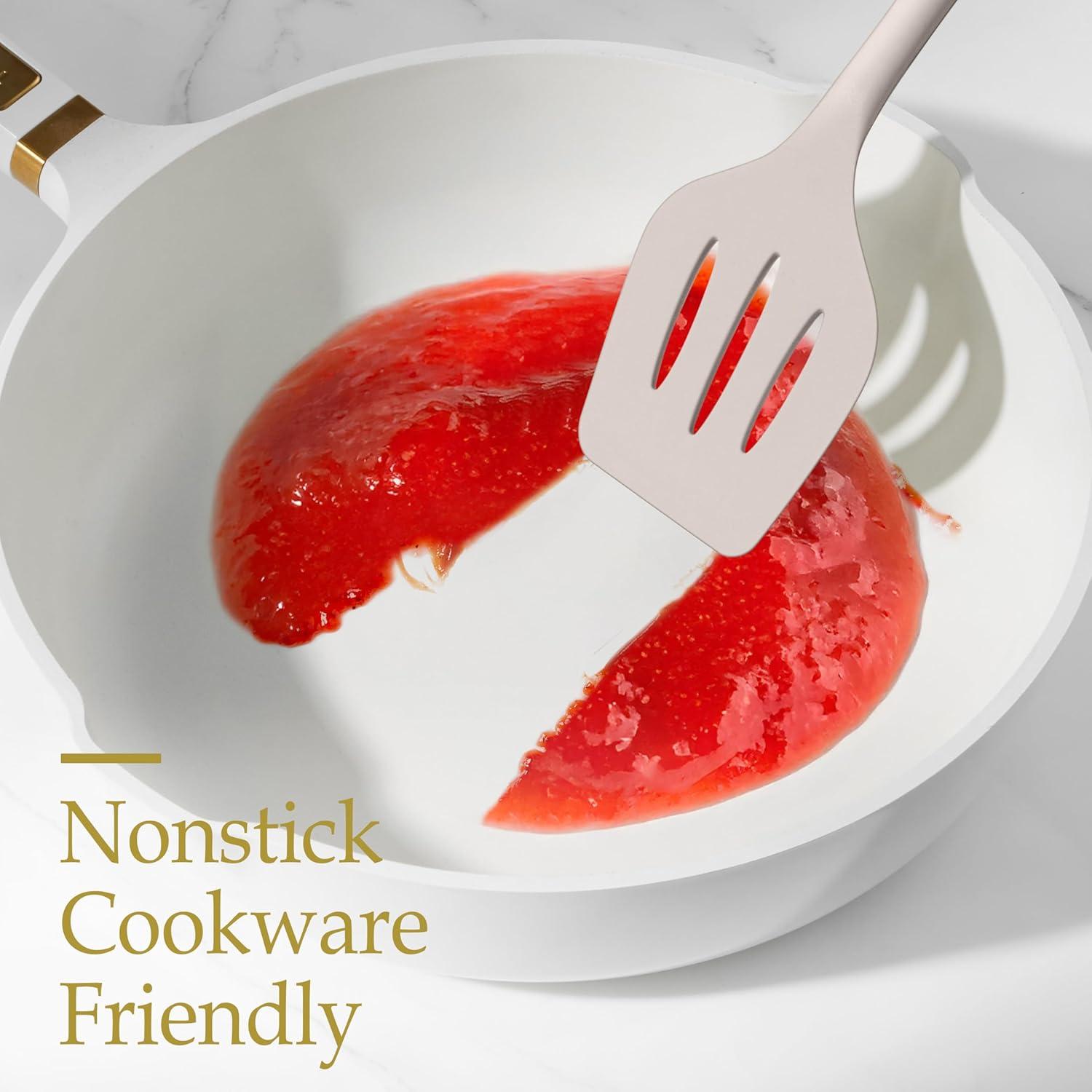 Set de Utensilios de Cocina LIANYU 8 Piezas Silicona Antiadherente