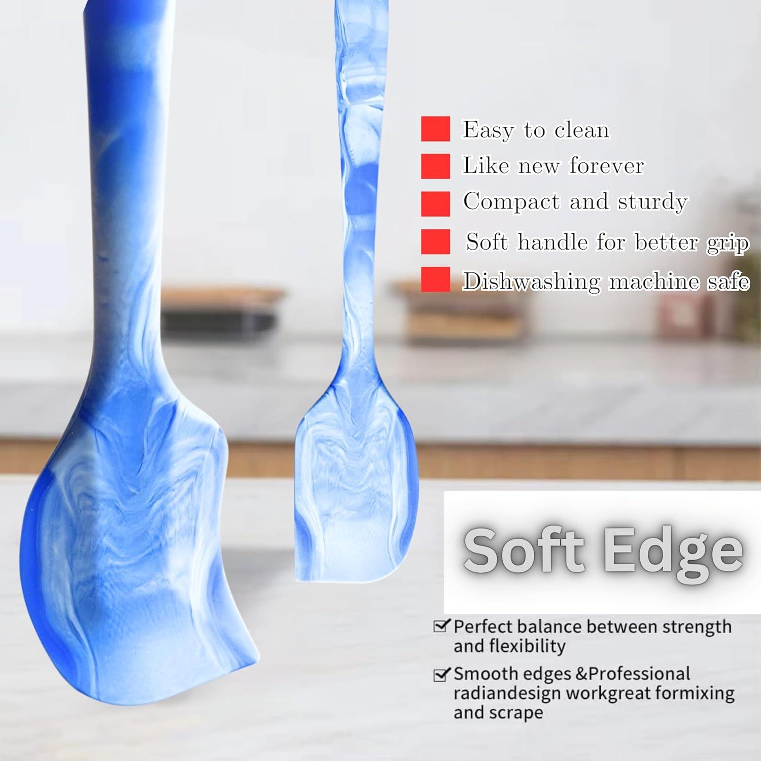 Juego de Espátulas de Silicona DIVIDE STAR 6 Piezas Azul