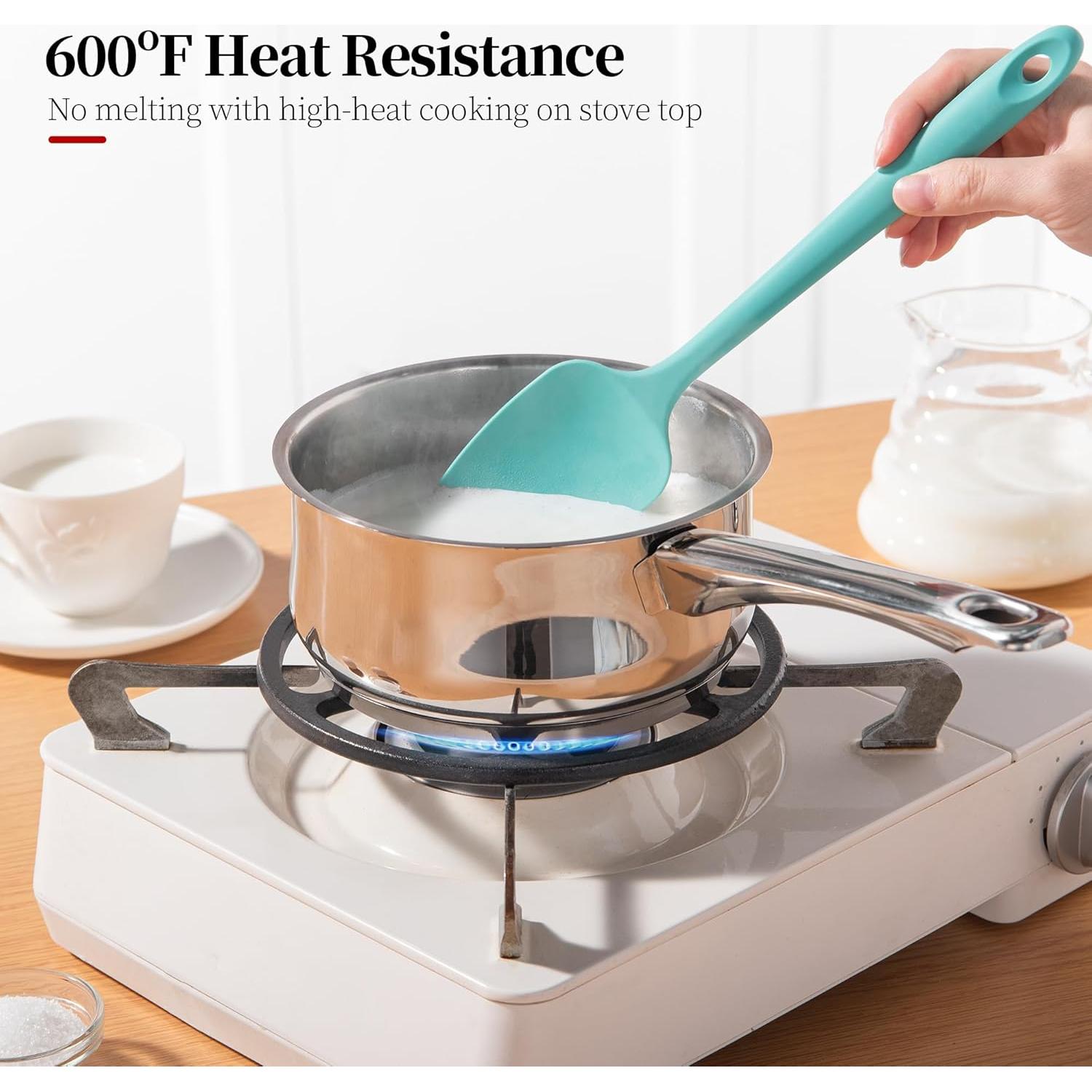 Juego de 3 Espátulas de Silicona Luxiwise Resistente al Calor