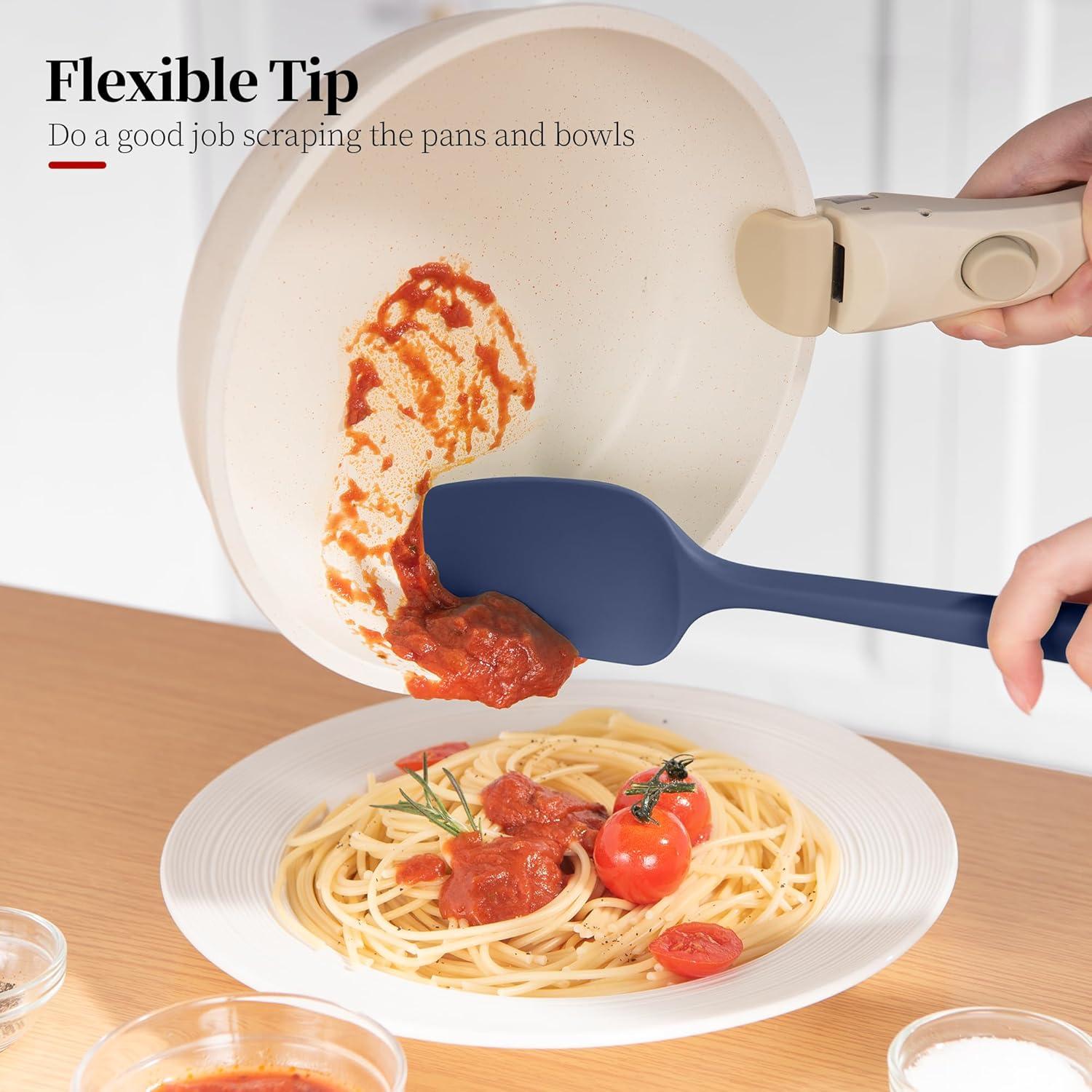 Juego de 3 Espátulas de Silicona Luxiwise Resistente al Calor