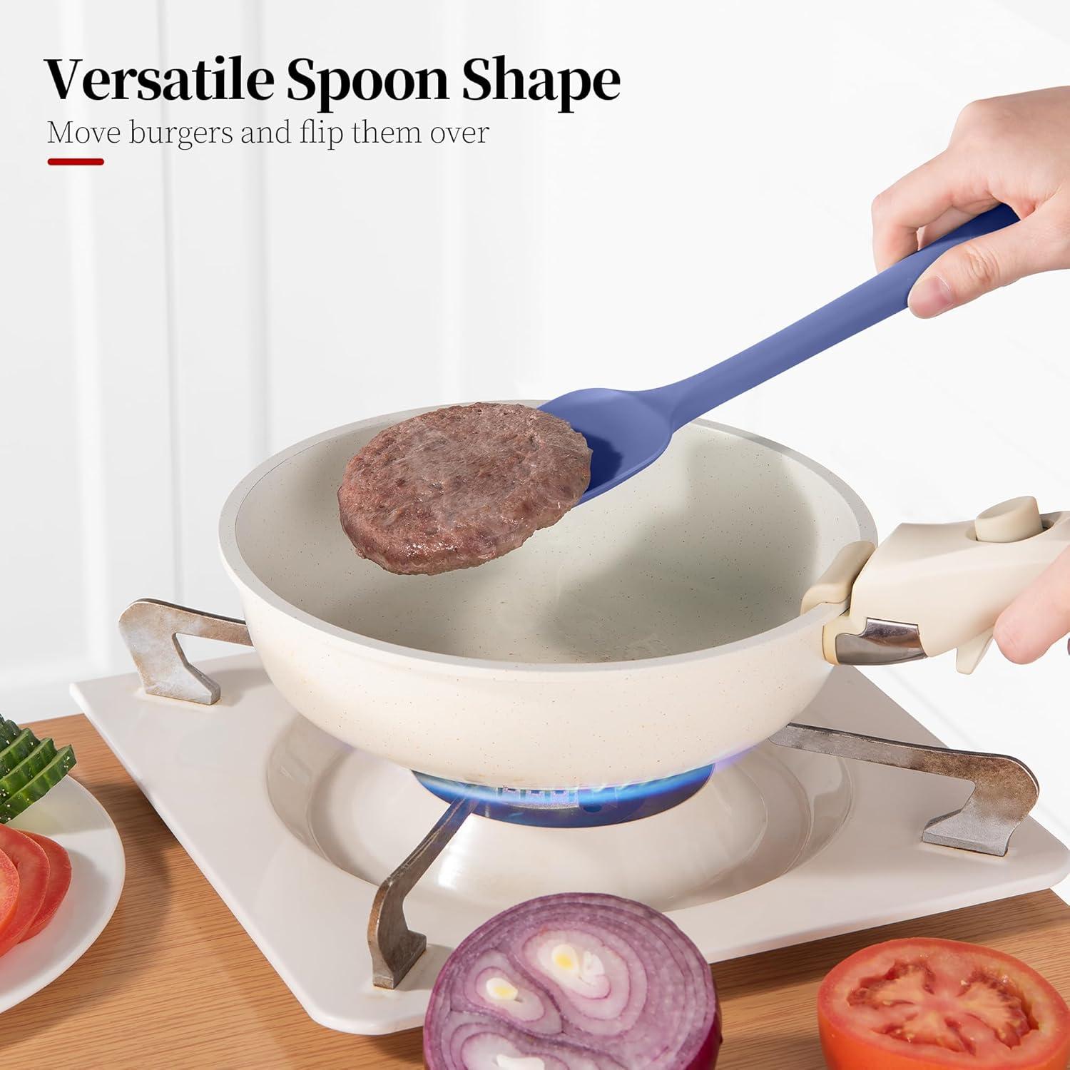 Juego de 3 Espátulas de Silicona Luxiwise Resistente al Calor