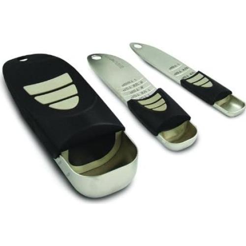 Juego de Medidas Ajustables KitchenArt, 3 Piezas, Satinado