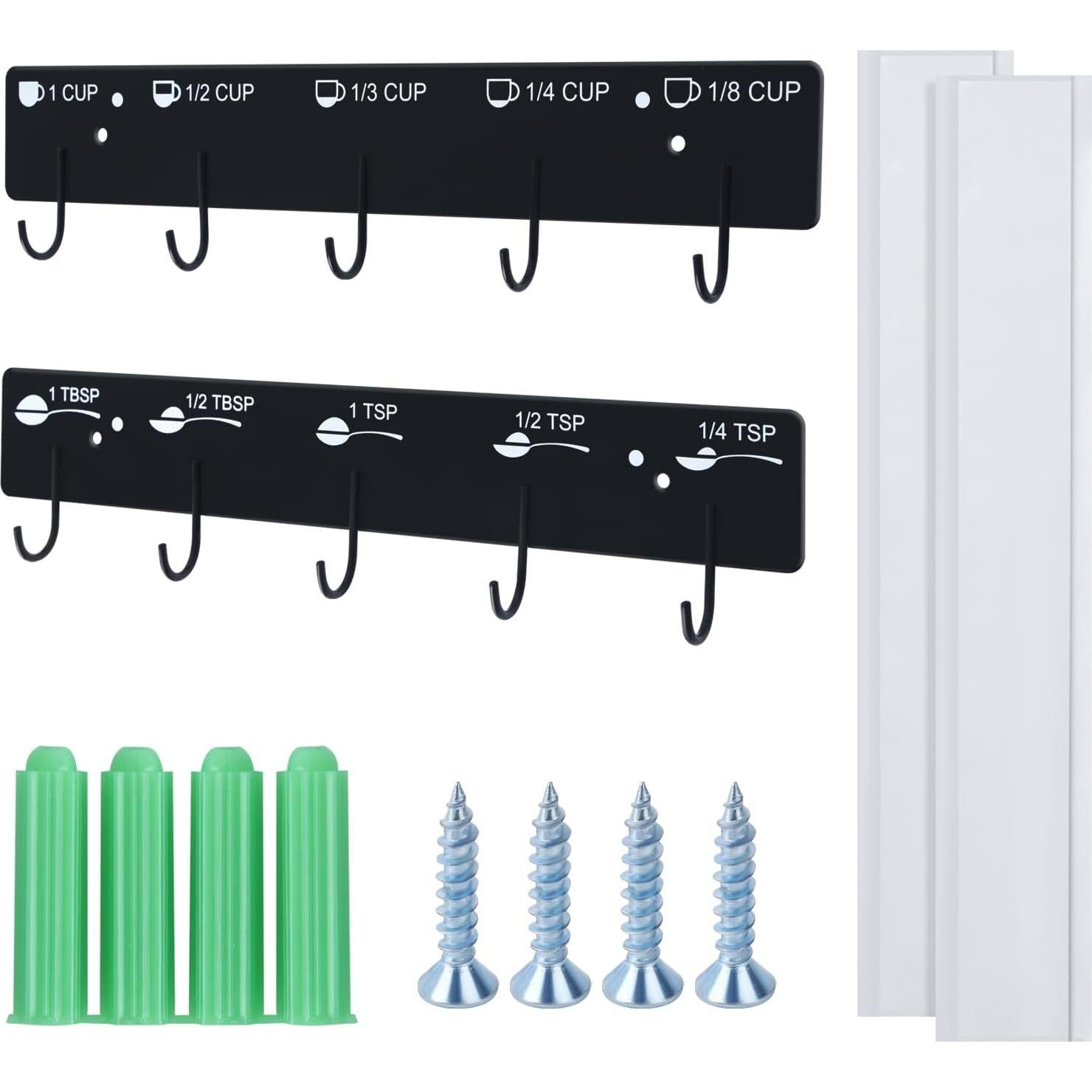 Soporte para Tazas de Medir SoeKoa, Organizador de Hierro 2 Pcs