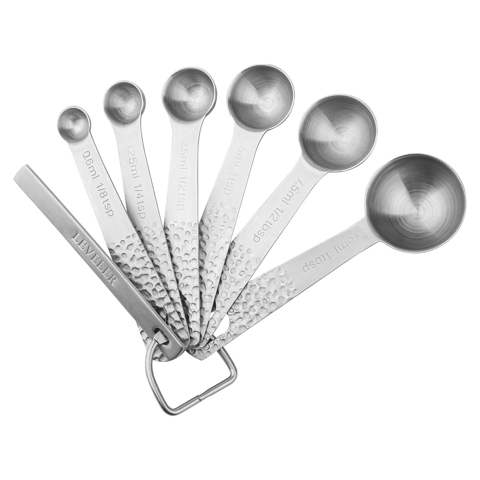 Juego de Cucharas Medidoras Hotsyang Acero Inoxidable 6 Piezas