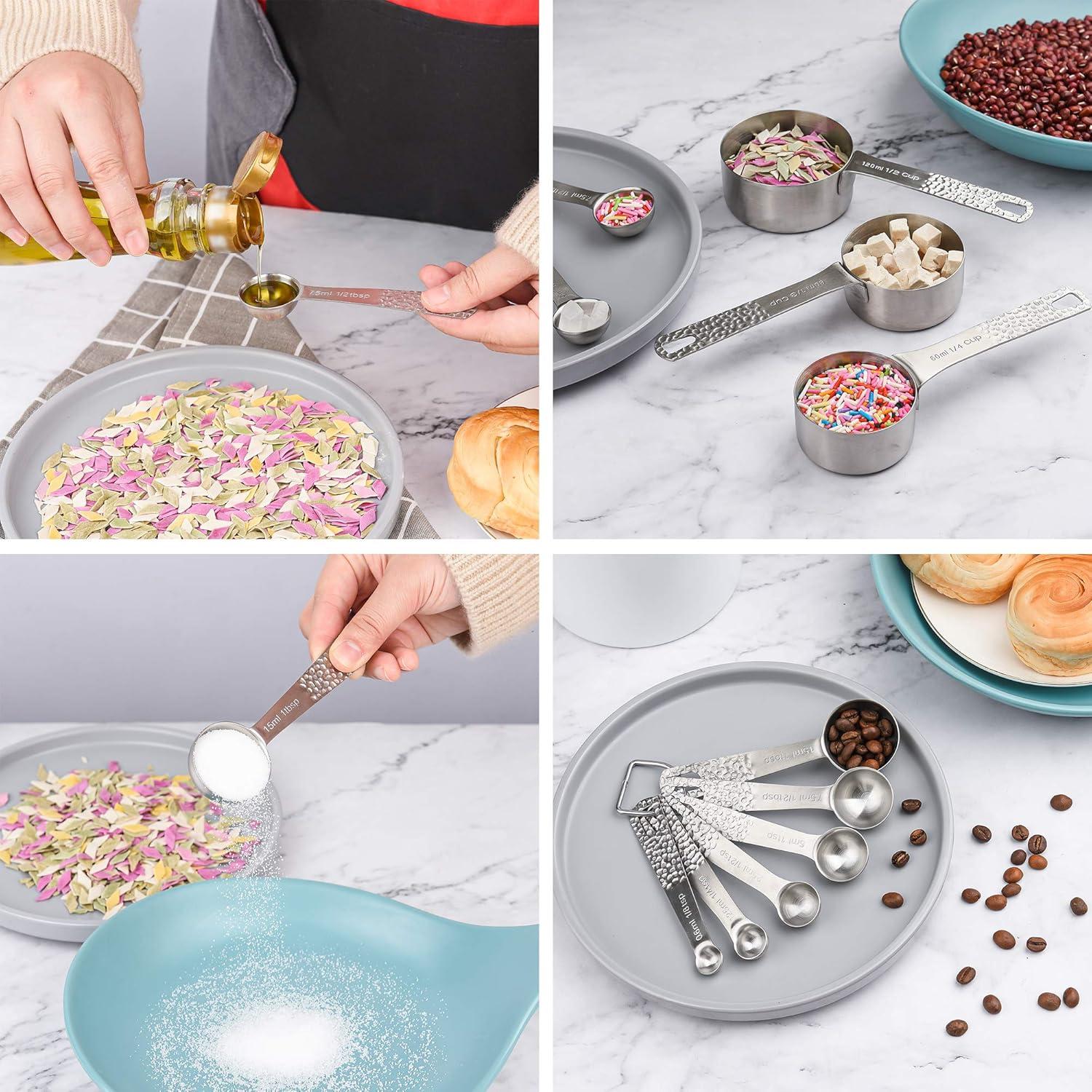 Juego de Cucharas Medidoras Hotsyang Acero Inoxidable 6 Piezas