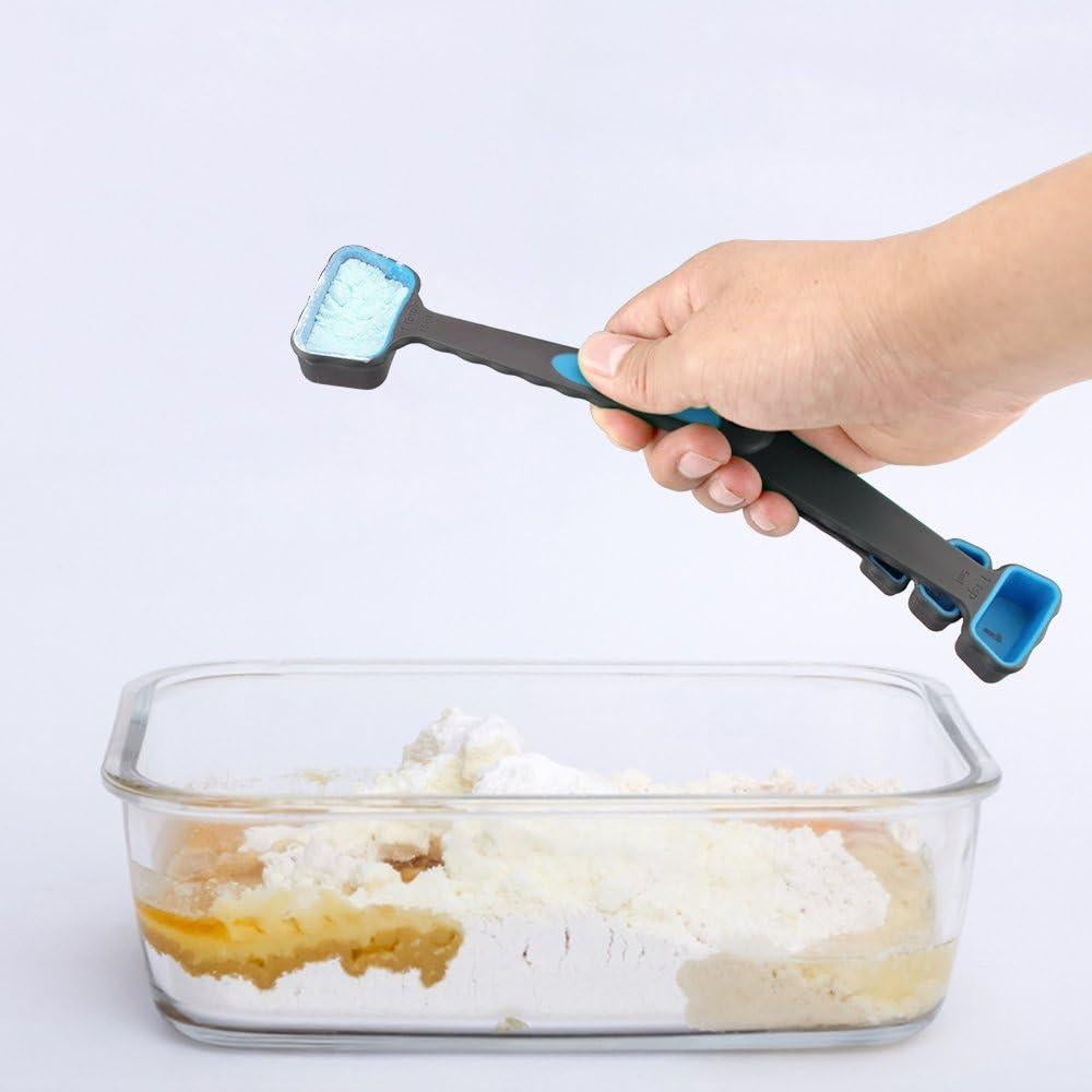 Set de Tazas y Cucharas Medidoras Leepiya 8 Piezas Silicona