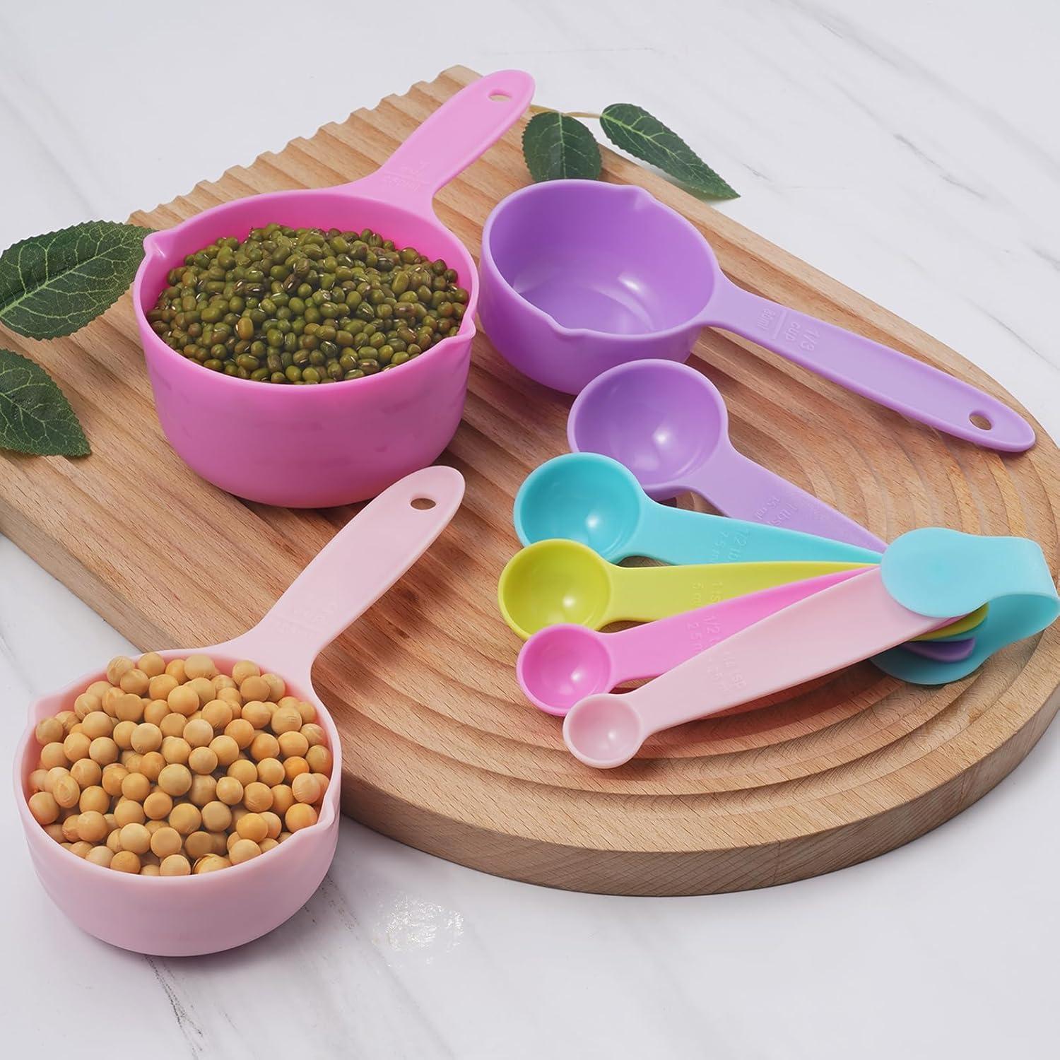 Juego de 10 cucharas y tazas medidoras Puctstone - Plástico