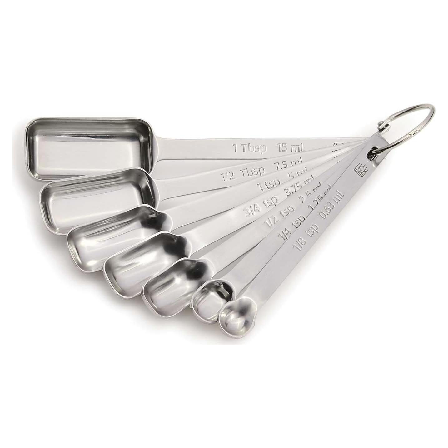 Cucharas Medidoras de Especias King Arthur, Acero Inoxidable, 7 Piezas